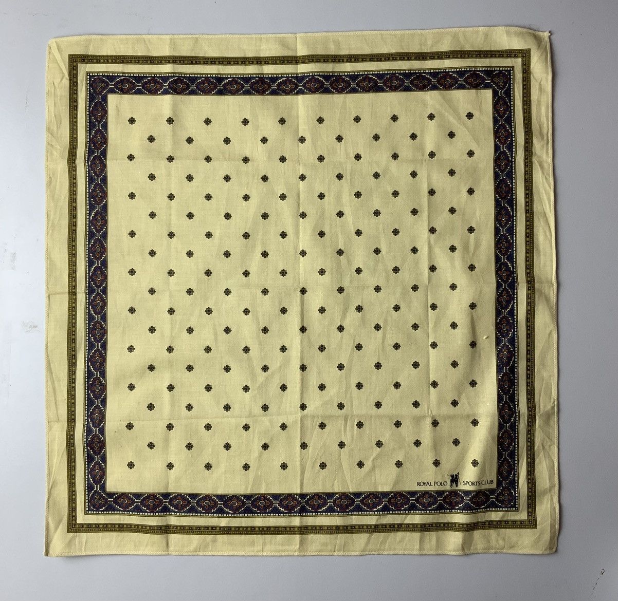 Beverly Hills Polo Club Royal Polo Sports Monogram Bandana Handkercheif Size ONE SIZE - 4 Thumbnail