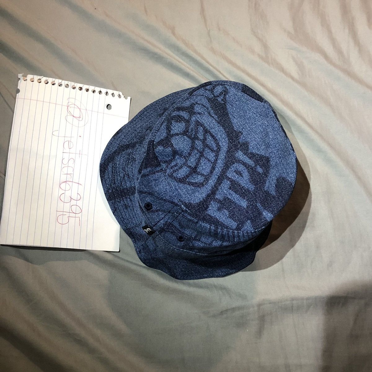 Fuck The Population FTP Psycho Denim Bucket Hat Size ONE SIZE - 2 Thumbnail
