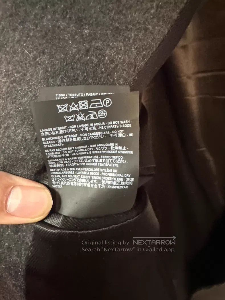 Saint Laurent Paris Saint Laurent Paris Pure Cashmere Coat, Dark Gray i Size US M / EU 48-50 / 2 - 6 Thumbnail