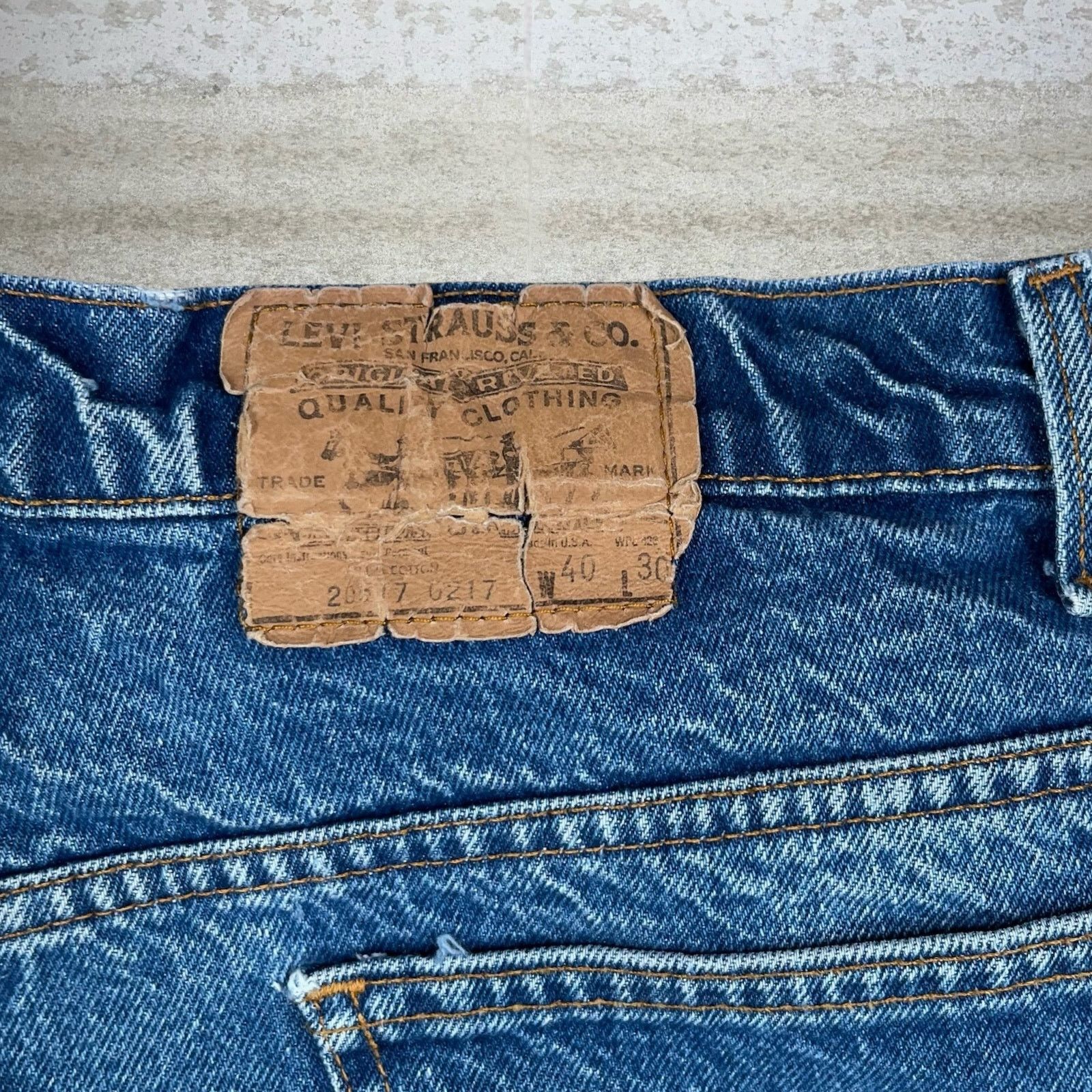 Levi's Vintage 70s Orange Tab Levis Jeans 40x30 Bootcut Medium Wash Size US 40 / EU 56 - 4 Thumbnail