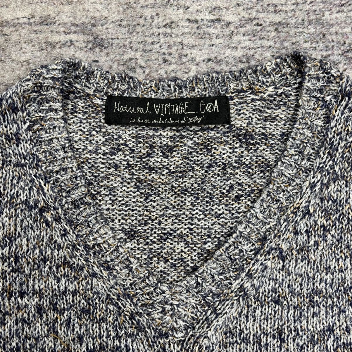 GOA 2000s GOA Apocalypse Style Big V Neck Chunk Knitted Sweater Size US M / EU 48-50 / 2 - 7 Thumbnail