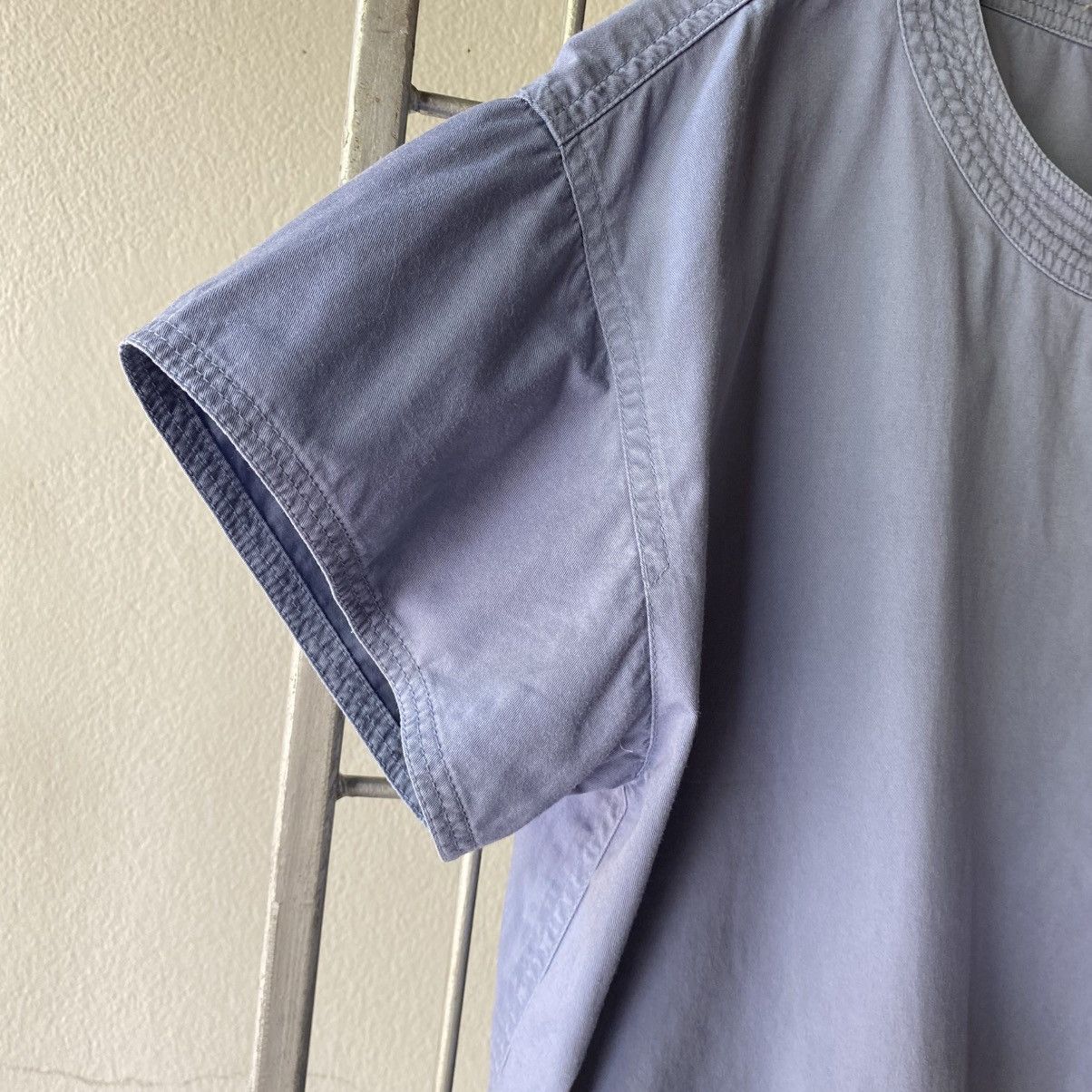 Issey Miyake ISSEY SPORT Sky Blue Pocket Hem Blouse Size XL / US 12-14 / IT 48-50 - 6 Thumbnail