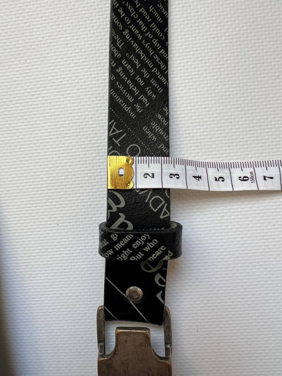 John Galliano Rare Galliano gothic punk gazette logo leather belt Size ONE SIZE - 7 Thumbnail