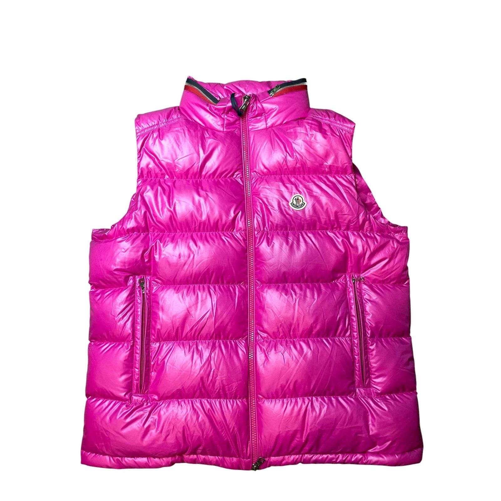 Moncler Moncler Retractable Hood Pink Vest Size XXL / US 16-18 / IT 52-54 - 1 Thumbnail