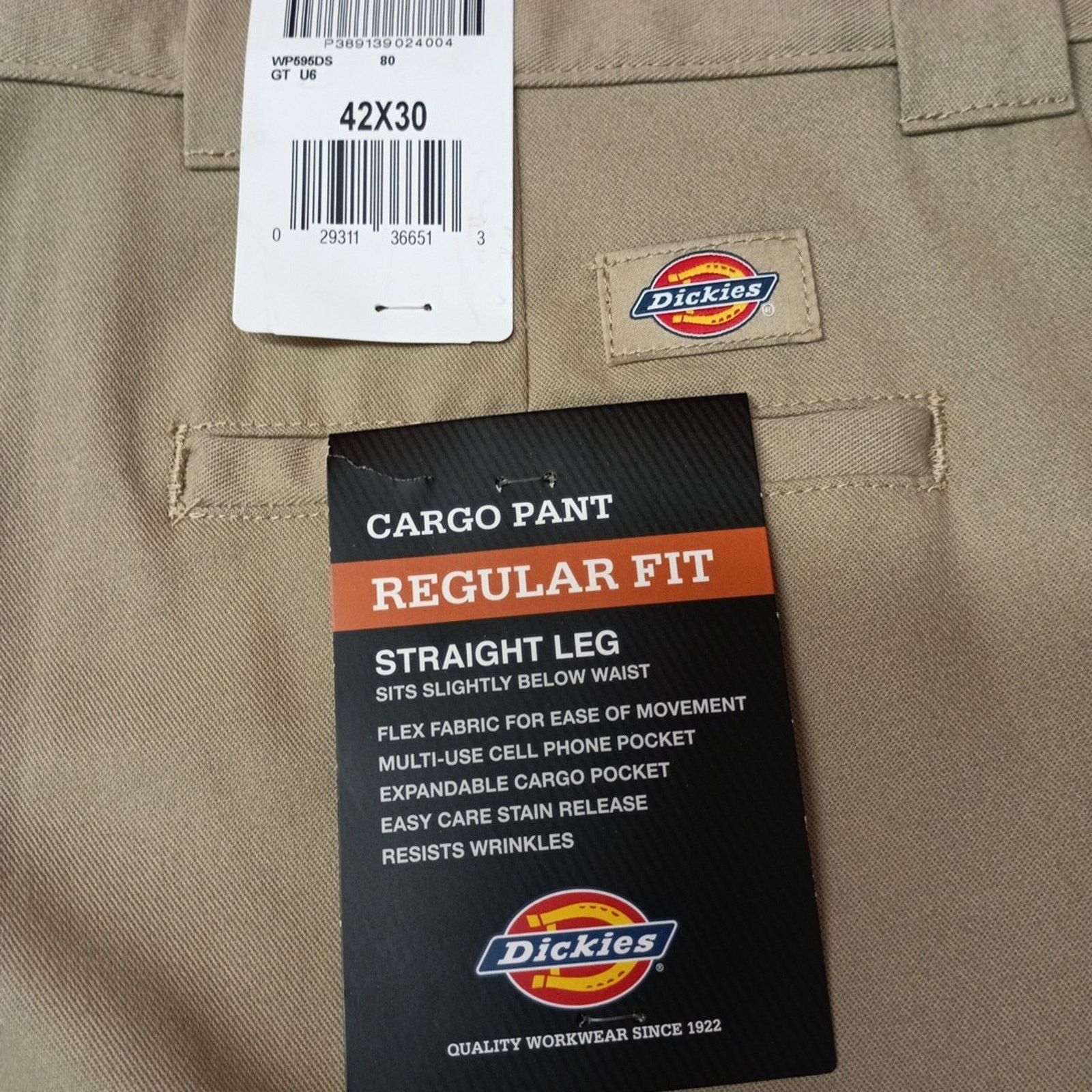 Dickies Dickies Cargo Pants Men's Size 42x30 Khaki Regular Straight Size US 42 / EU 58 - 2 Thumbnail