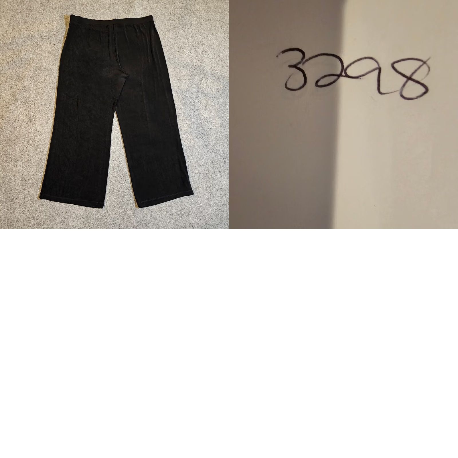 Vintage Chicos Pants Womens XL Black Wide-Leg Slinky Pull On No Iron Career Casual Dress Pants Womens XL Black Wide-Leg Size 40" / US 18 - 8 Thumbnail