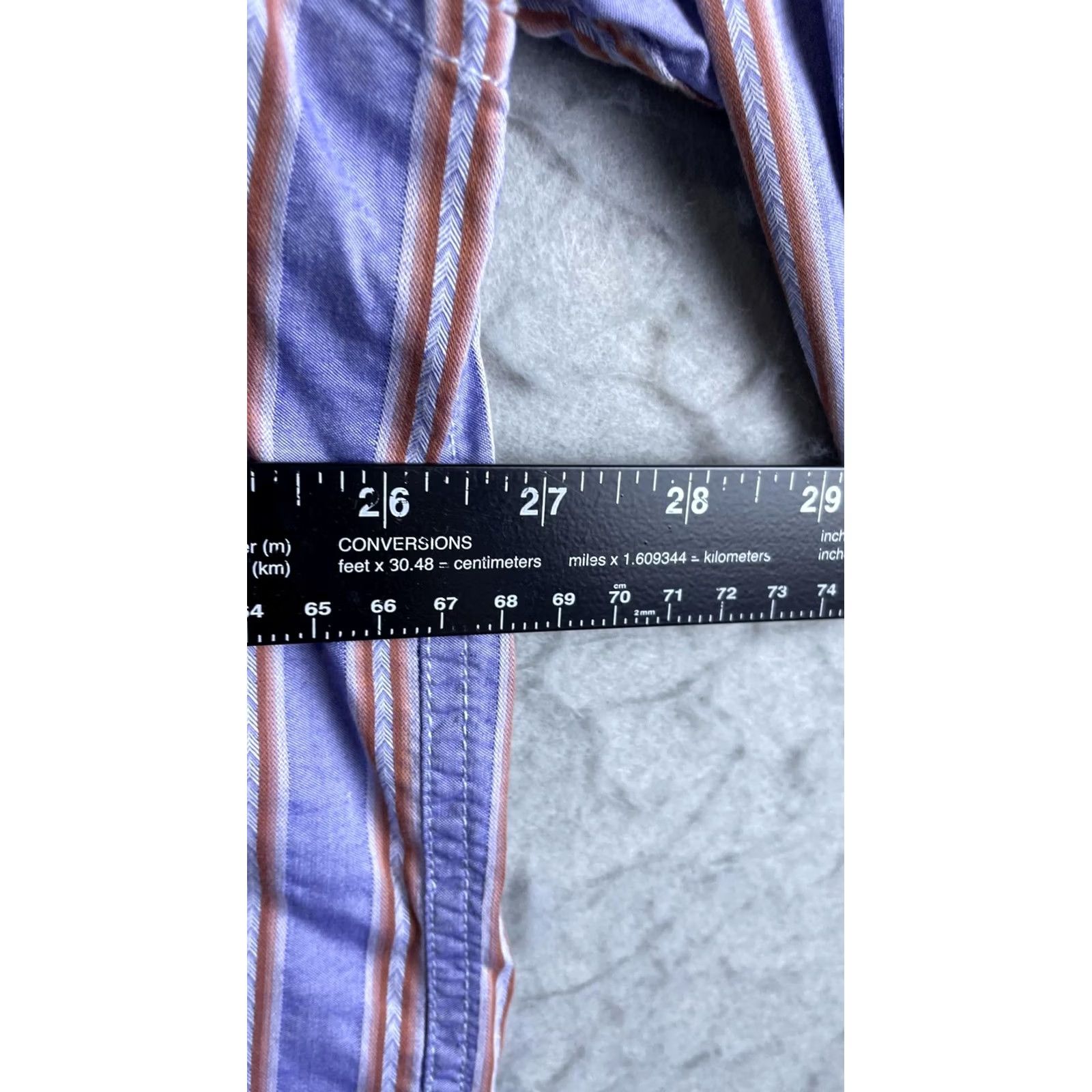 Tommy Bahama Tommy Bahama Jeans Shirt Mens 2XL Purple Stripe Long Sleeve Button Front Casual Size US XXL / EU 58 / 5 - 4 Thumbnail
