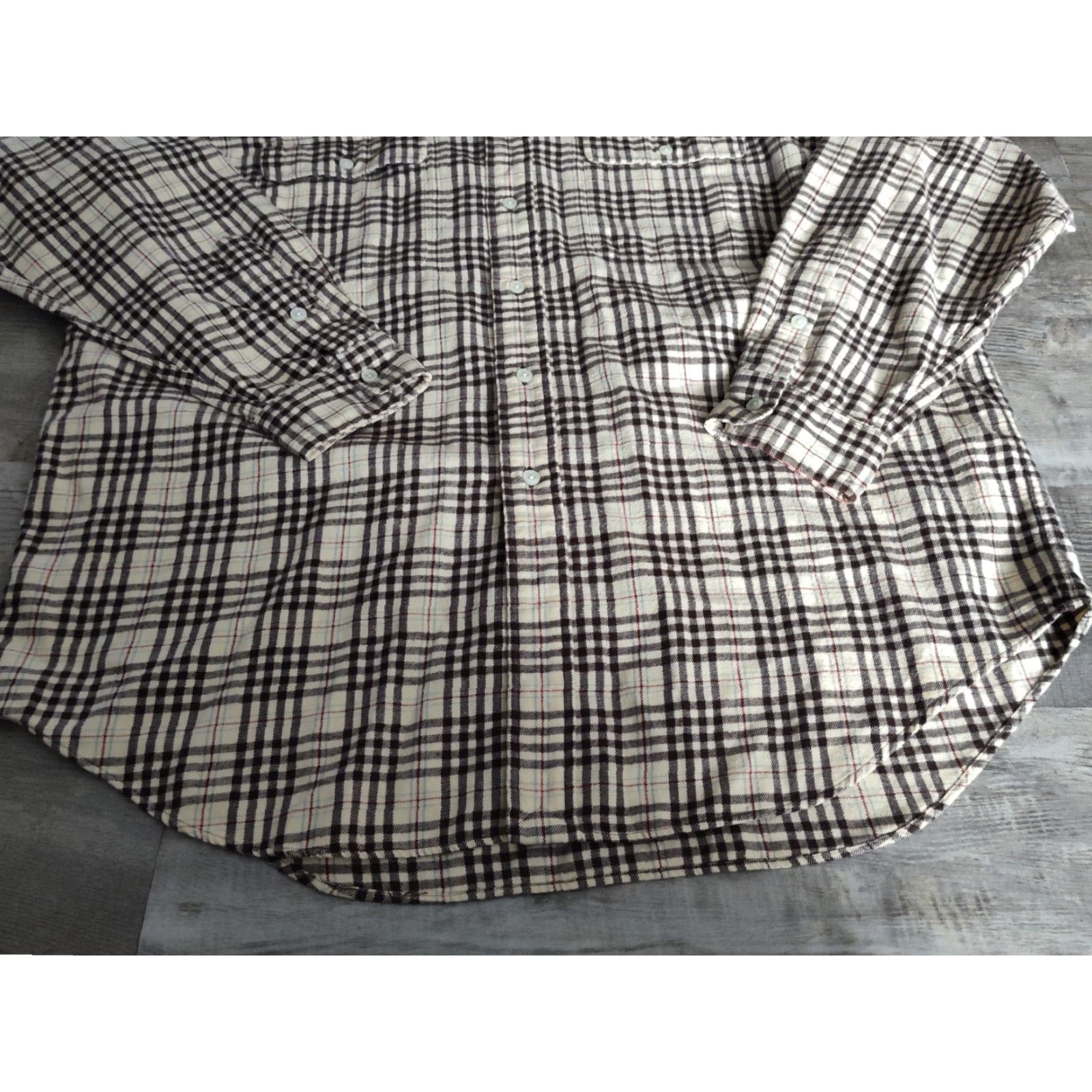 Ralph Lauren Vintage Ralph Lauren Whitfield Flannel Shirt Men’s L Beige Brown Casual Plaid 90s Preppy Size US L / EU 52-54 / 3 - 4 Thumbnail