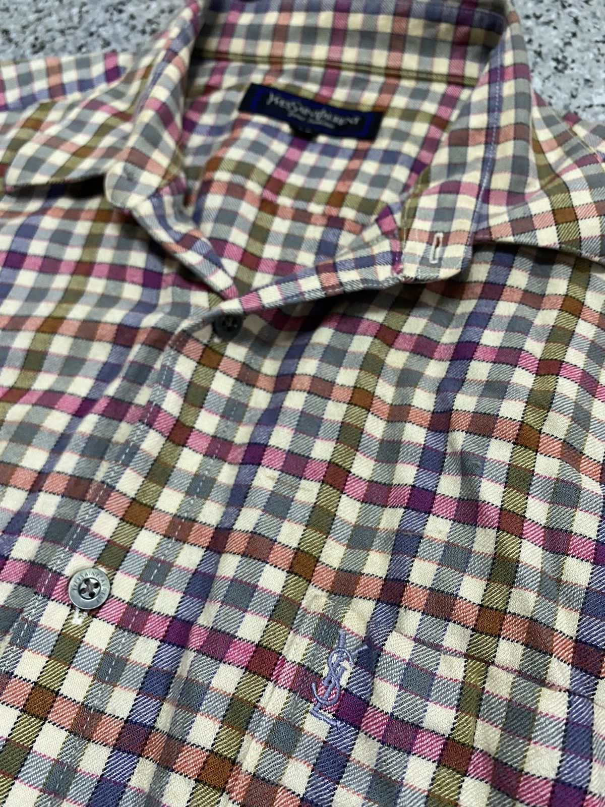 Flannel × Yves Saint Laurent Yves Saint Laurent Flannel Size US L / EU 52-54 / 3 - 3 Thumbnail