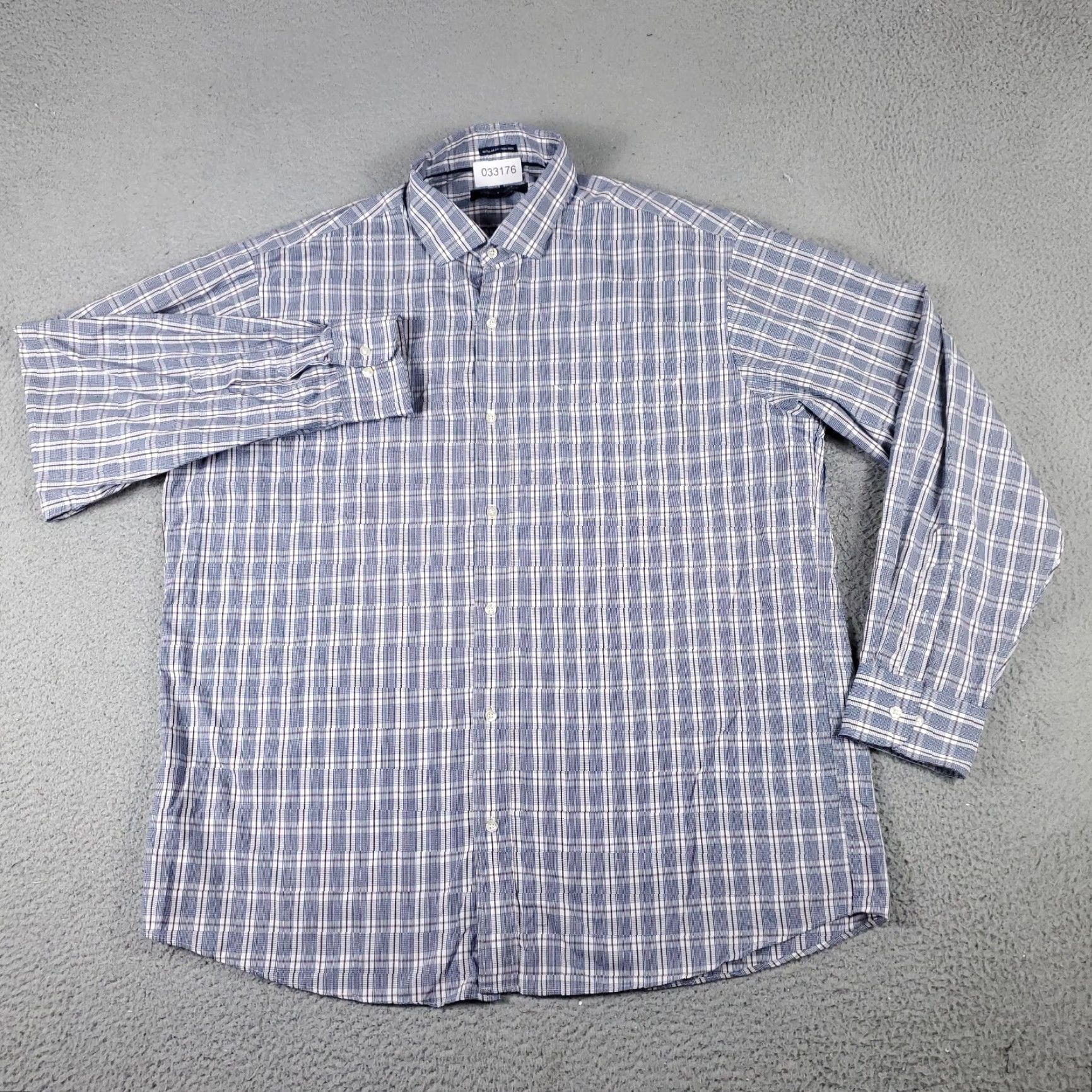 Tommy Hilfiger Tommy Hilfiger Men’s XL Blue Plaid Button-Up Shirt Casual Formal Long Sleeve Size US XL / EU 56 / 4 - 2 Thumbnail