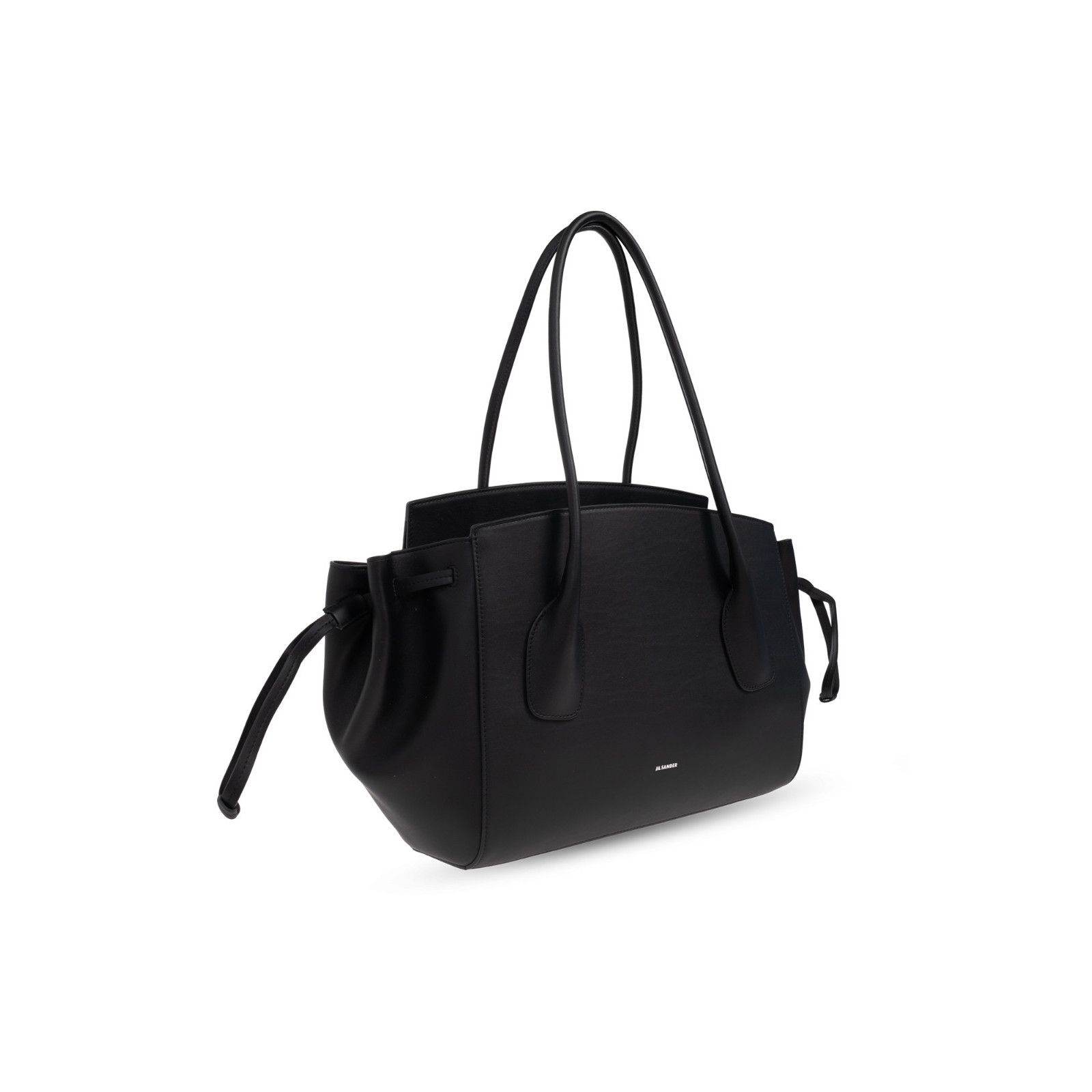 Jil Sander JIL SANDER Black Leather Shopper Shoulder Bag New & Authenti Size ONE SIZE - 3 Thumbnail