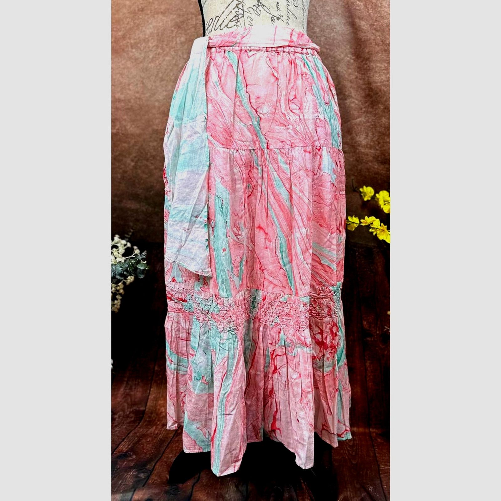 Other St Roche Selma Midi Skirt Pink Marbled size M Size 30" / US 8 / IT 44 - 2 Thumbnail