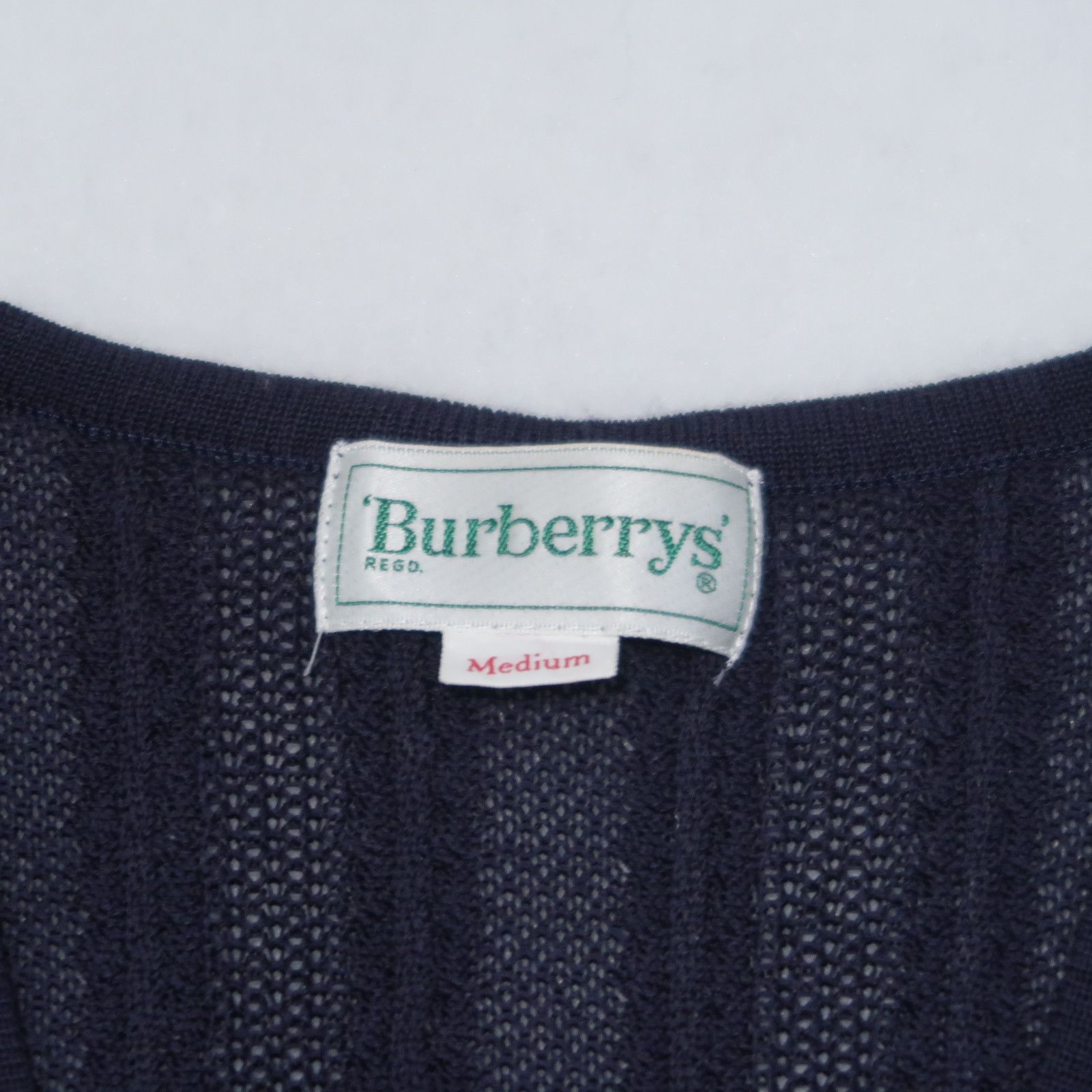 Burberry Vintage 90s Burberrys Golf Mesh Vest Knitwear Size US M / EU 48-50 / 2 - 4 Thumbnail
