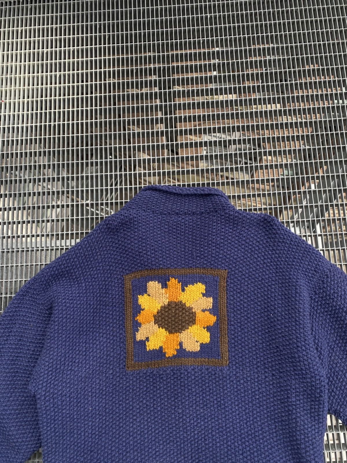 Handmade Vintage 90s Pachamama Handmade Wool Knitted Cardigan Size US M / EU 48-50 / 2 - 12 Thumbnail