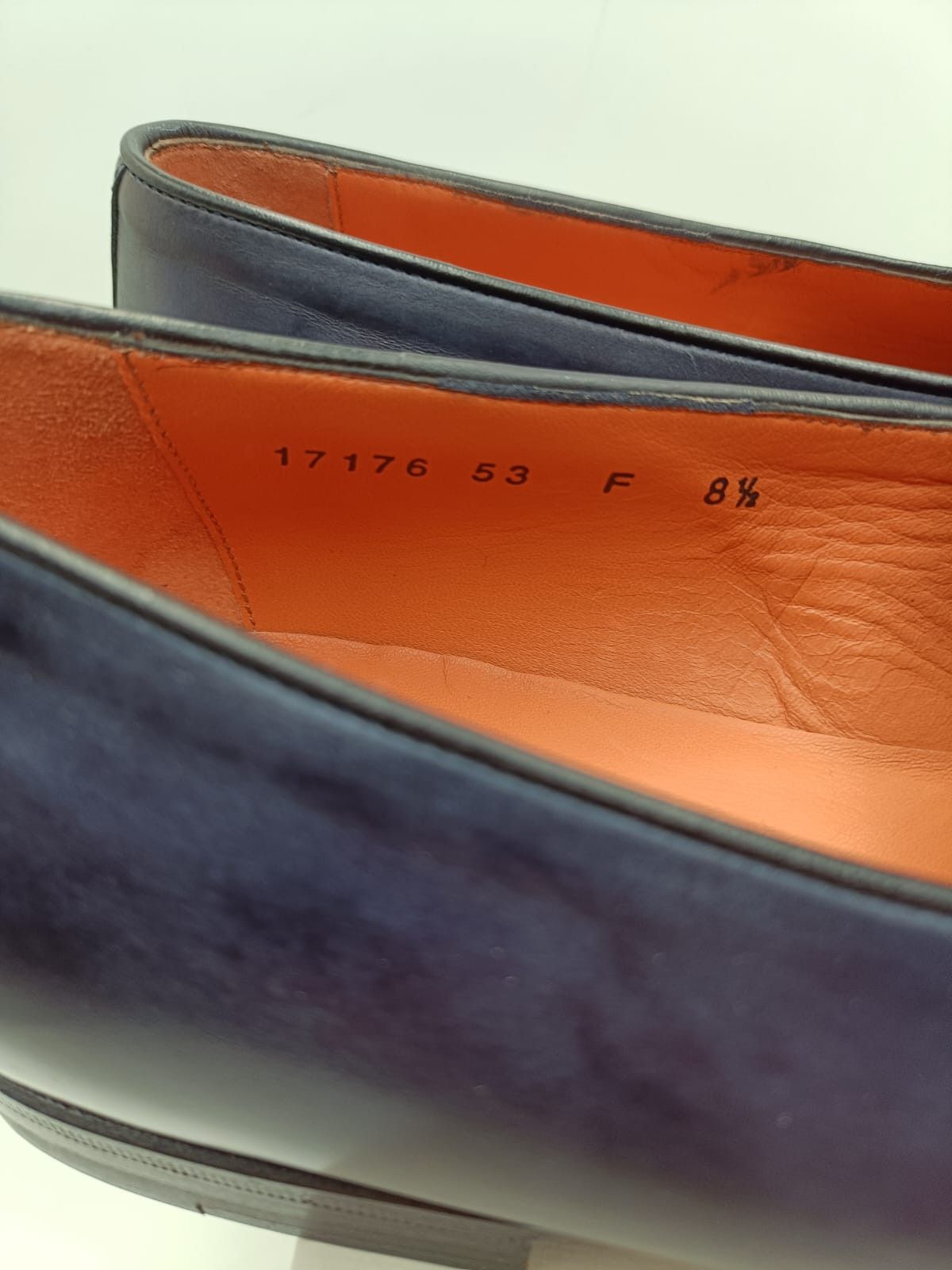 Santoni Santoni Blue Suede & Leather Loafers Size US 9.5 / EU 42-43 - 3 Thumbnail
