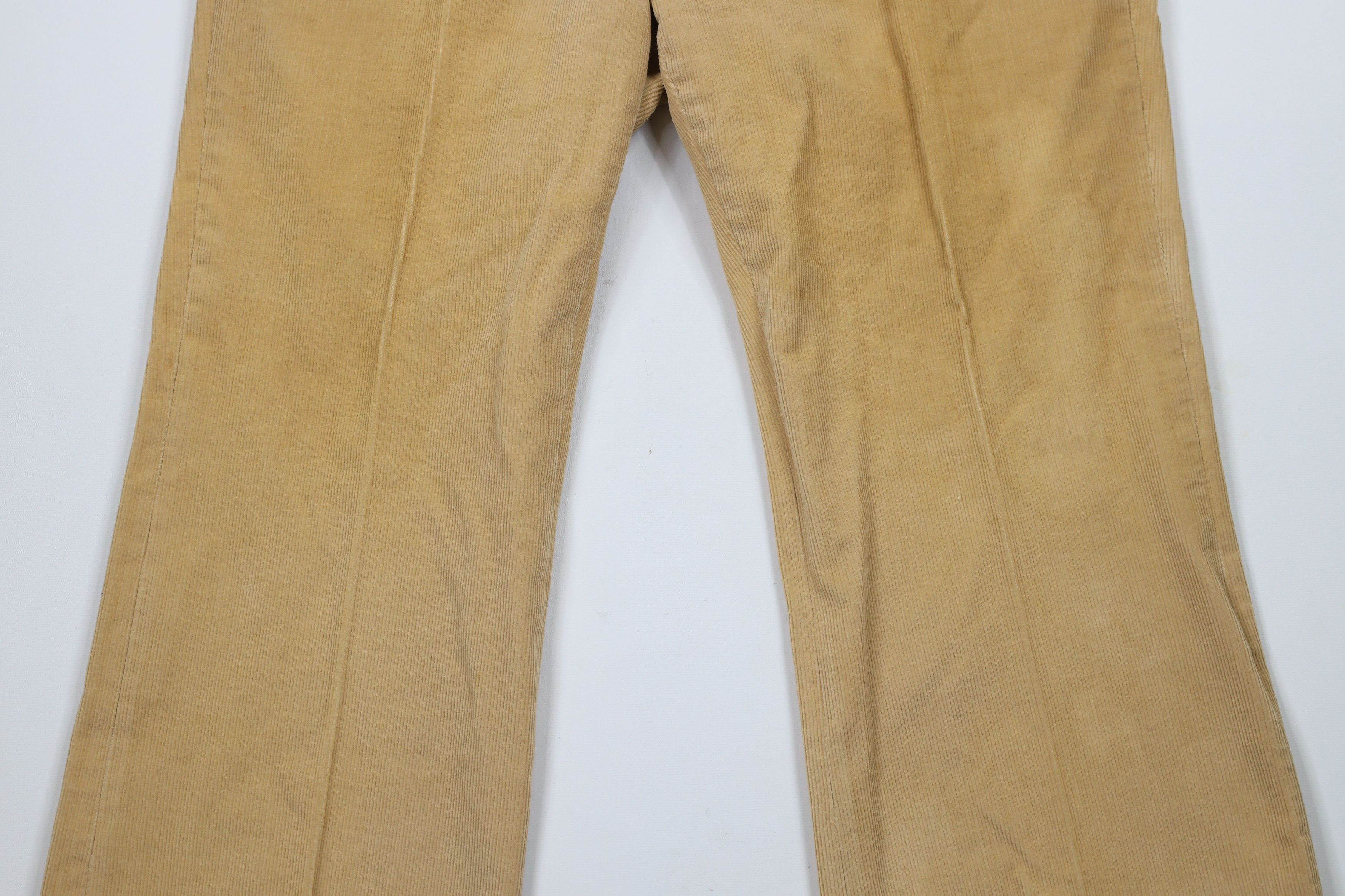 Vintage Vintage 70s Streetwear Bell Bottoms Corduroy Chino Pants Size US 36 / EU 52 - 3 Thumbnail