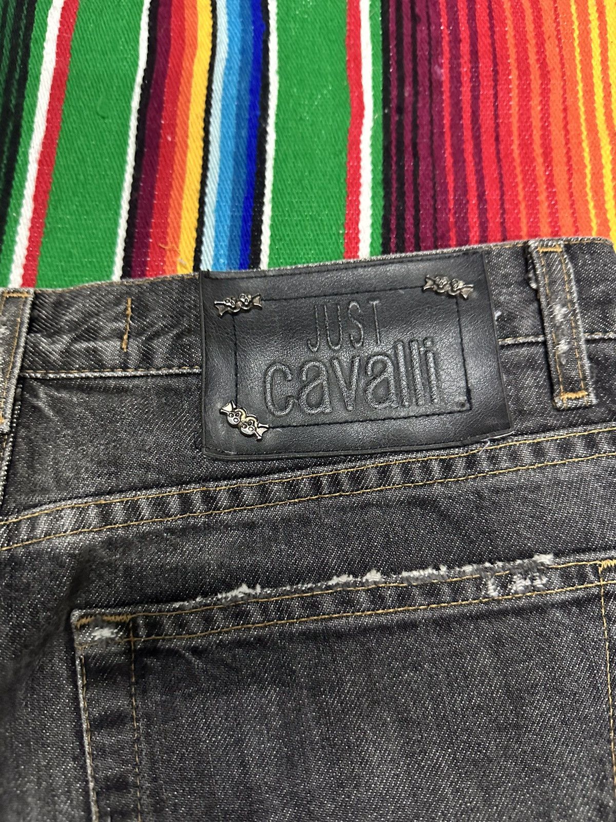 Kapital 💥 Flare Bootcut💥 Just Cavali Distress Design💥 Size US 30 / EU 46 - 15 Thumbnail