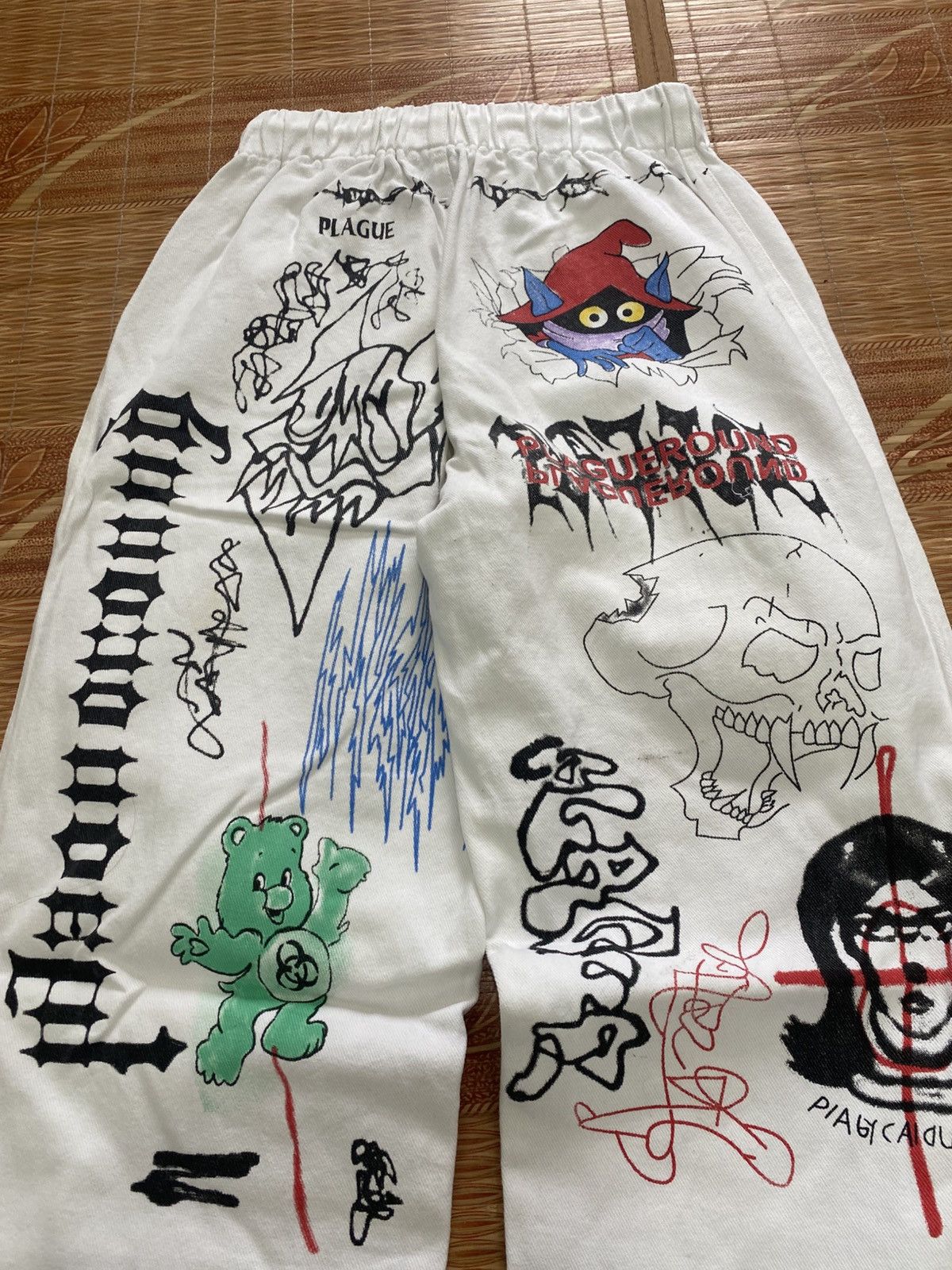 Hysteric Glamour × Issey Miyake × Japanese Brand Ktt x mazakimye sweatpants graffiti styled Size US 30 / EU 46 - 5 Thumbnail