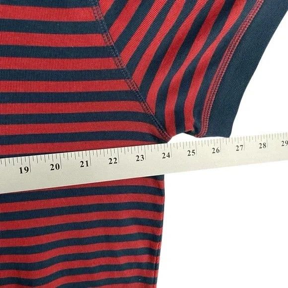 J. Peterman J Peterman Mens Size XL North Sea Red & Navy Henley EUC Size US XL / EU 56 / 4 - 6 Thumbnail