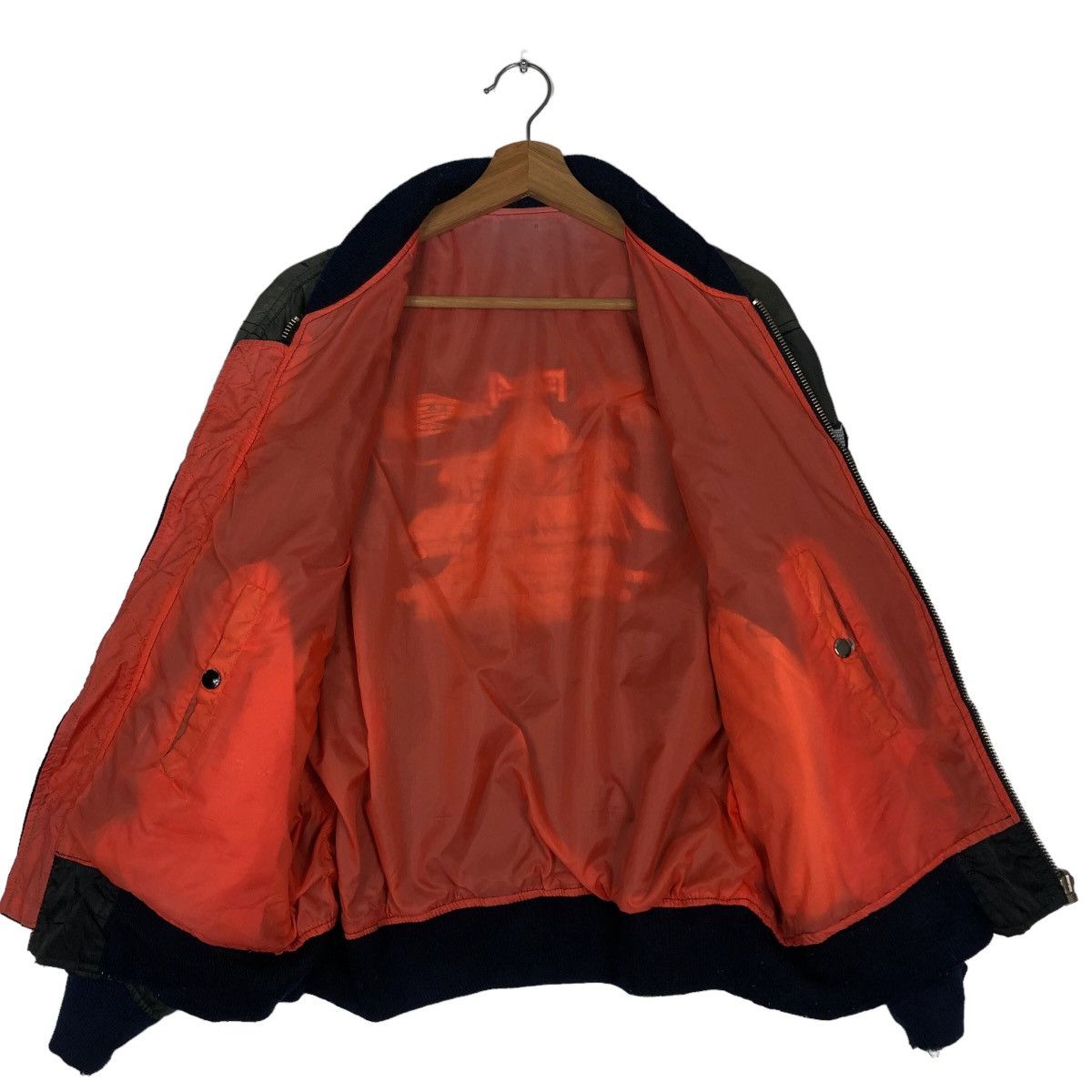 Japanese Brand 🔥90’s Vtg Riot Riot Bomber Jacket USN Big Logo Military Size US M / EU 48-50 / 2 - 11 Thumbnail