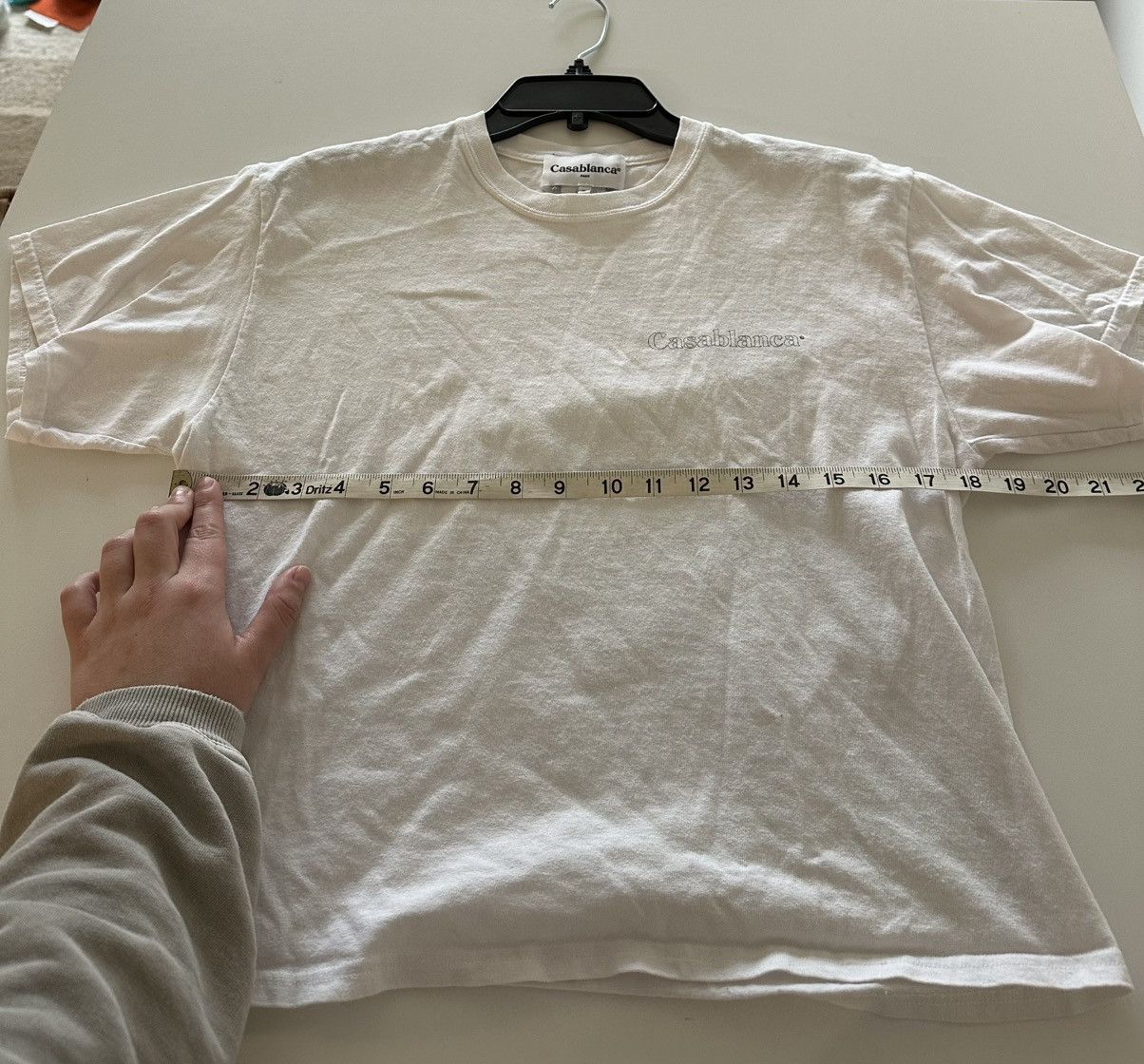 Casablanca Casablanca White Logo Tee T-Shirt Spellout M Size US M / EU 48-50 / 2 - 3 Thumbnail
