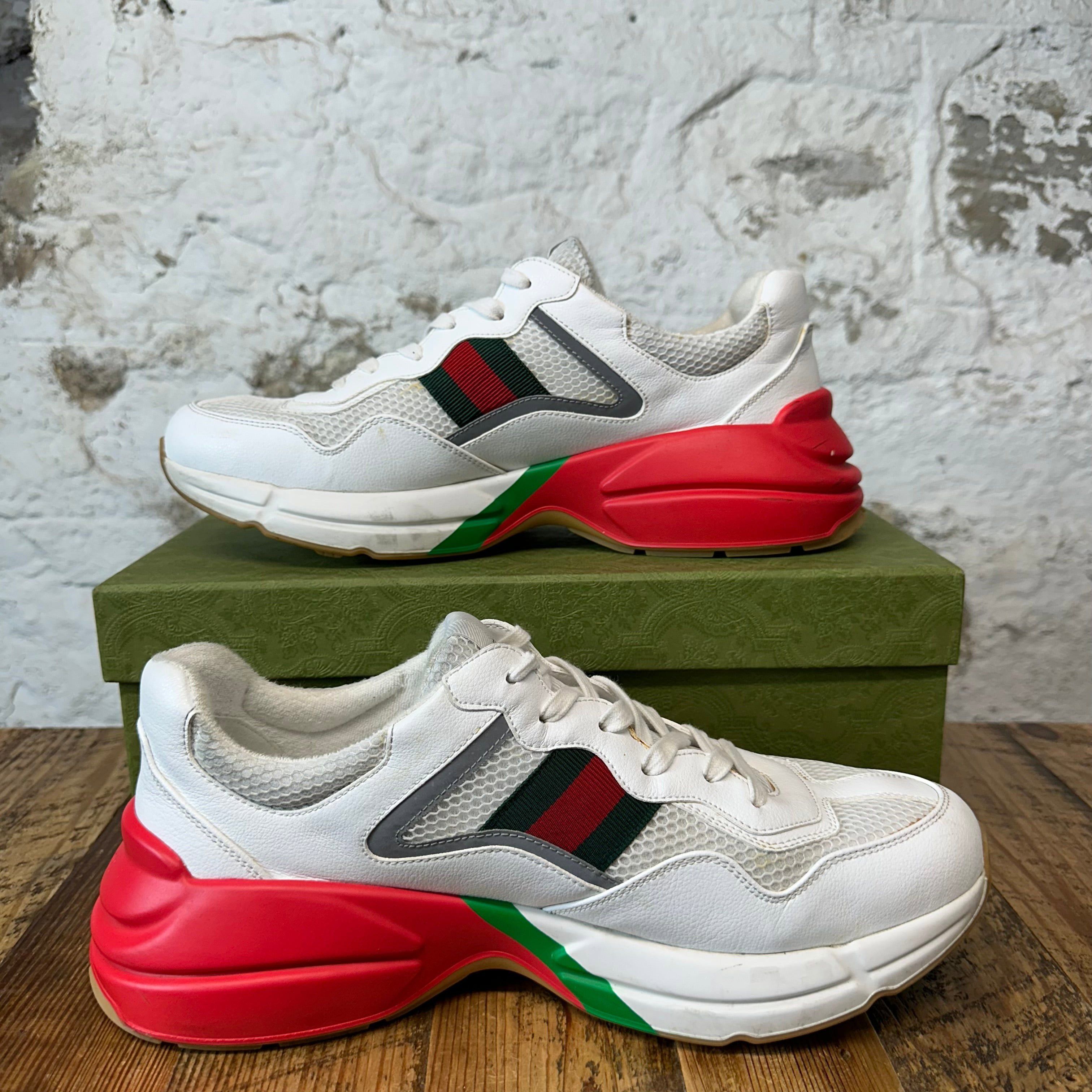 Gucci Gucci Rhyton White Red Green Sneaker Sz 12 Size US 12 / EU 45 - 2 Thumbnail