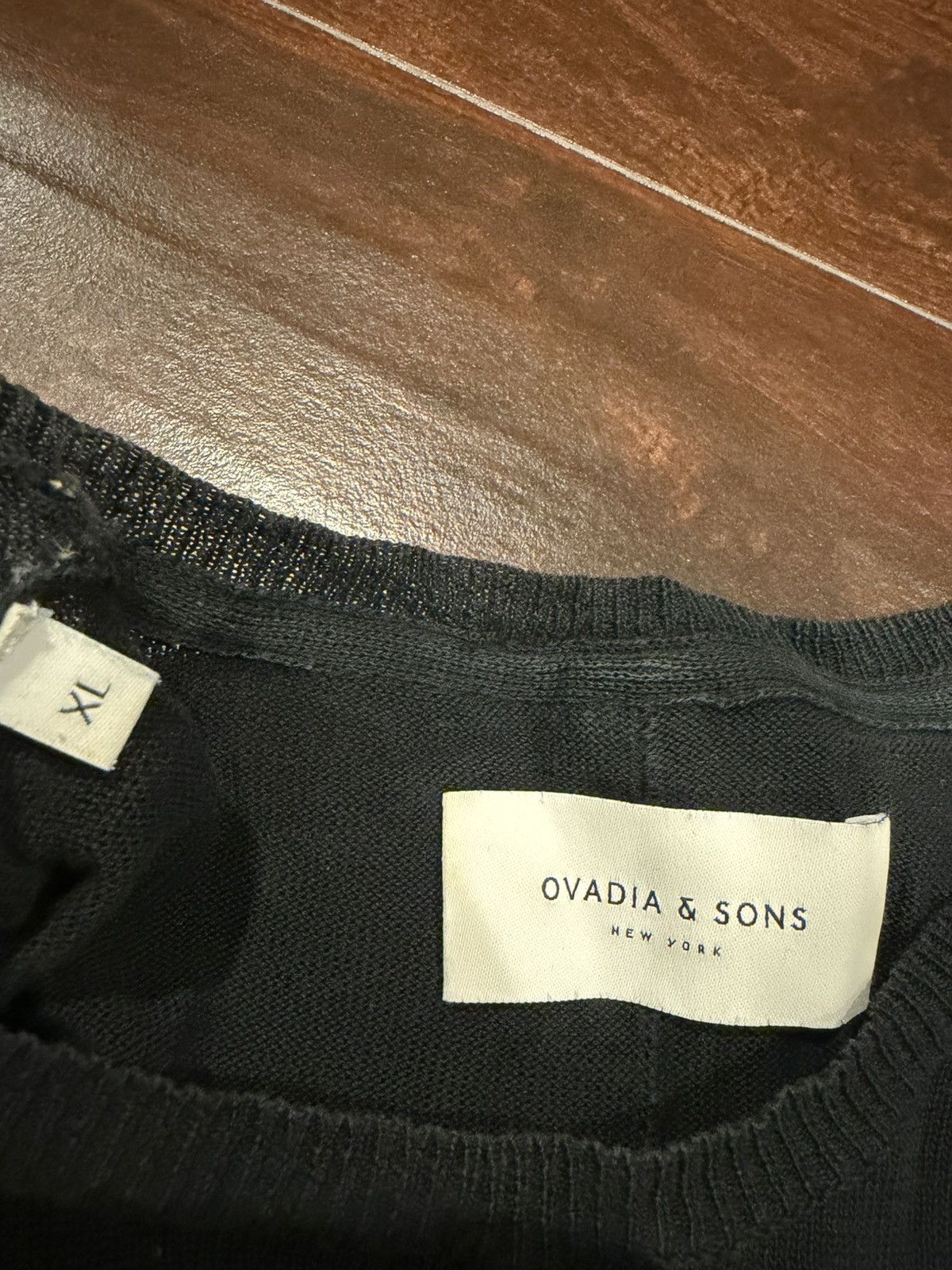 Ovadia & Sons Ovadia & Sons Contrast Stitch Mesh Tee Black XL Size US XL / EU 56 / 4 - 3 Thumbnail