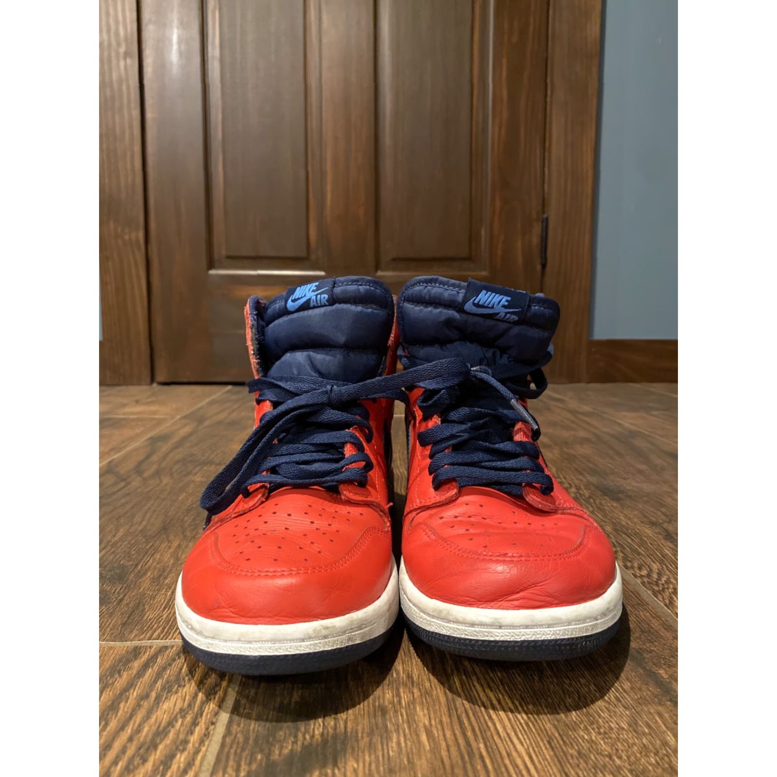 Nike Nike Air Jordan 1 Retro High David Letterman Sneaker 10 Mens Red Size US 10 / EU 43 - 2 Thumbnail