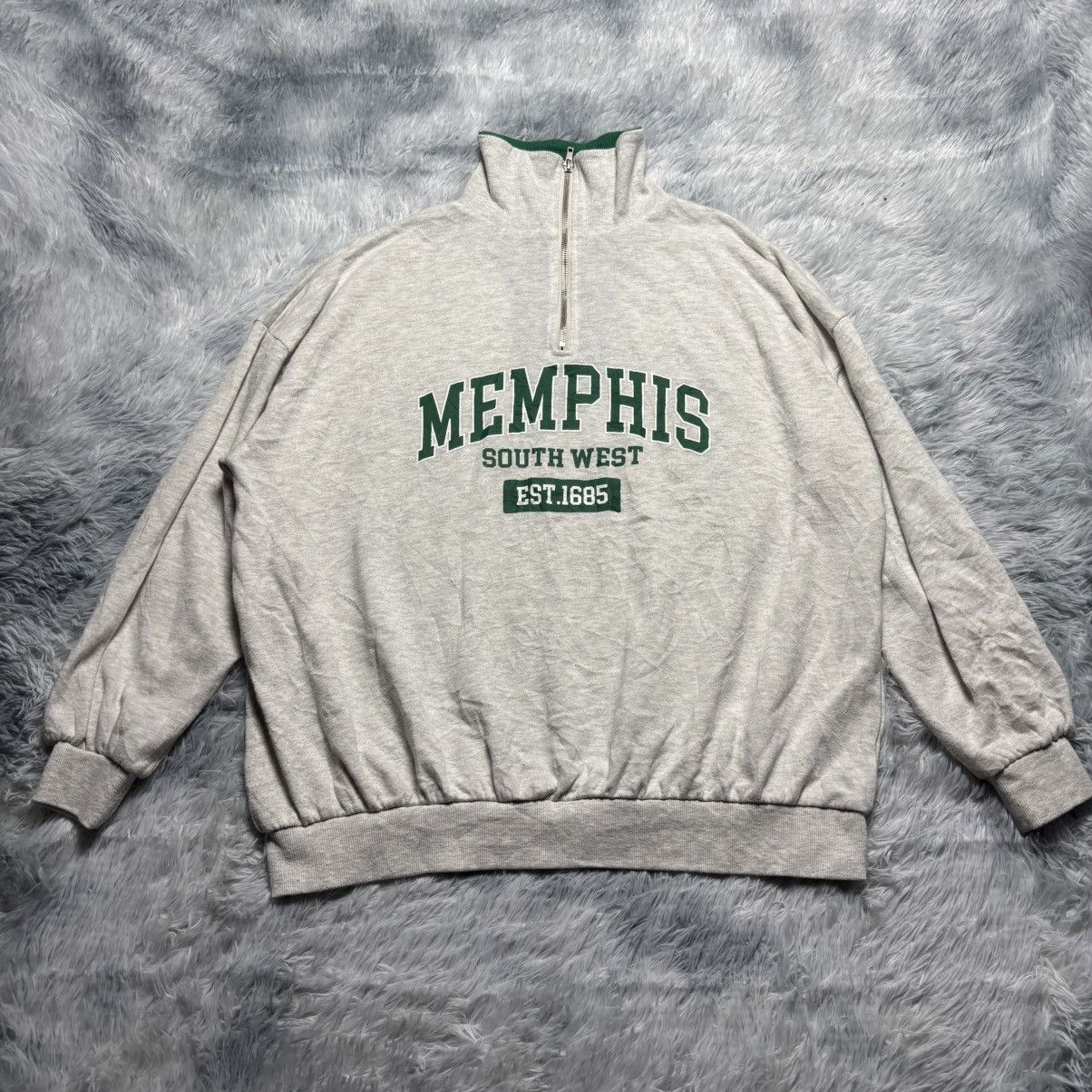 Other INGNI Memphis Half-Zip Sweatshirt Oversized Fit Size M Size US M / EU 48-50 / 2 - 1 Thumbnail