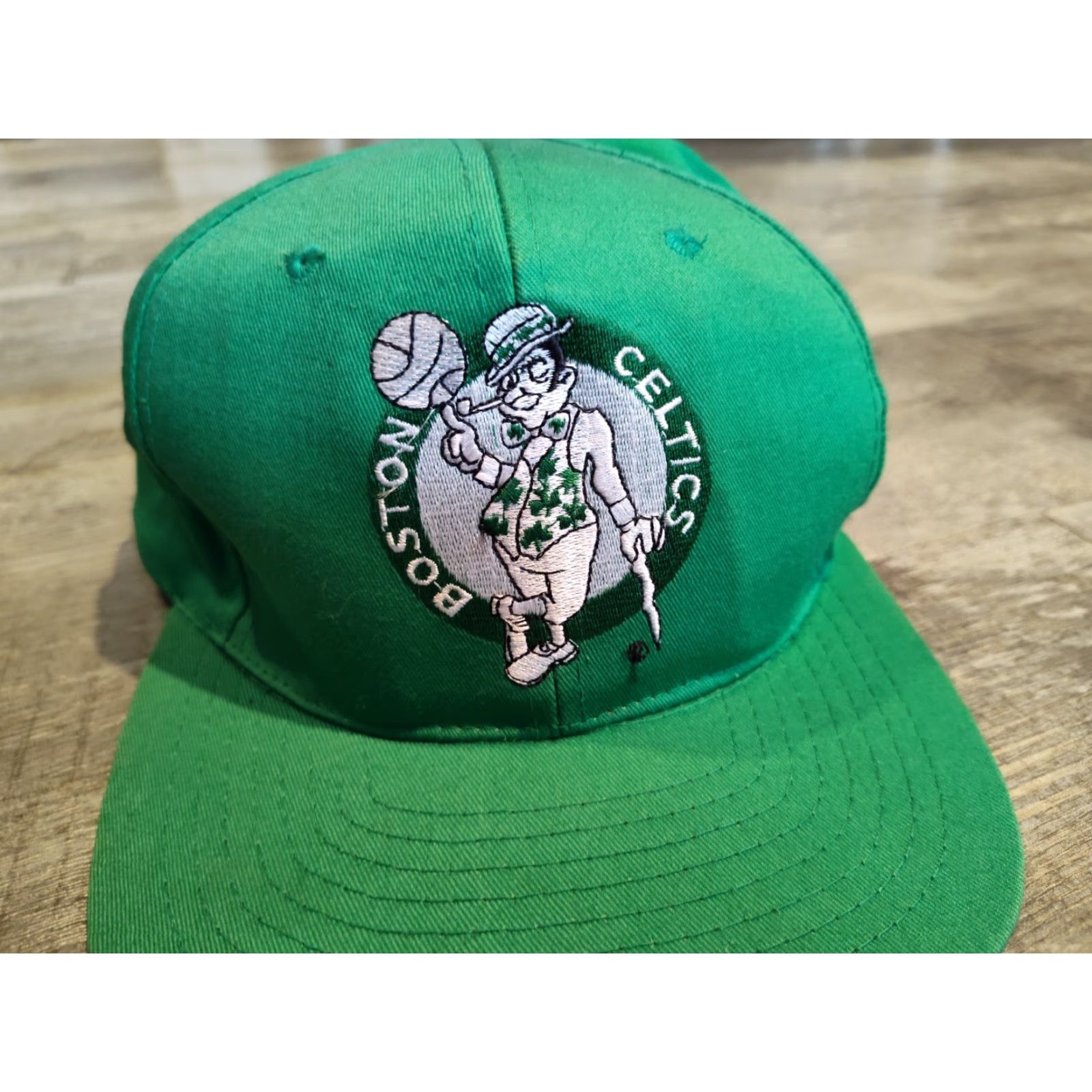 NBA VINTAGE Boston Celtics Snapback Hat Green White One Size Men’s Green Celtics NBA Snapback Hat Size ONE SIZE - 6 Thumbnail