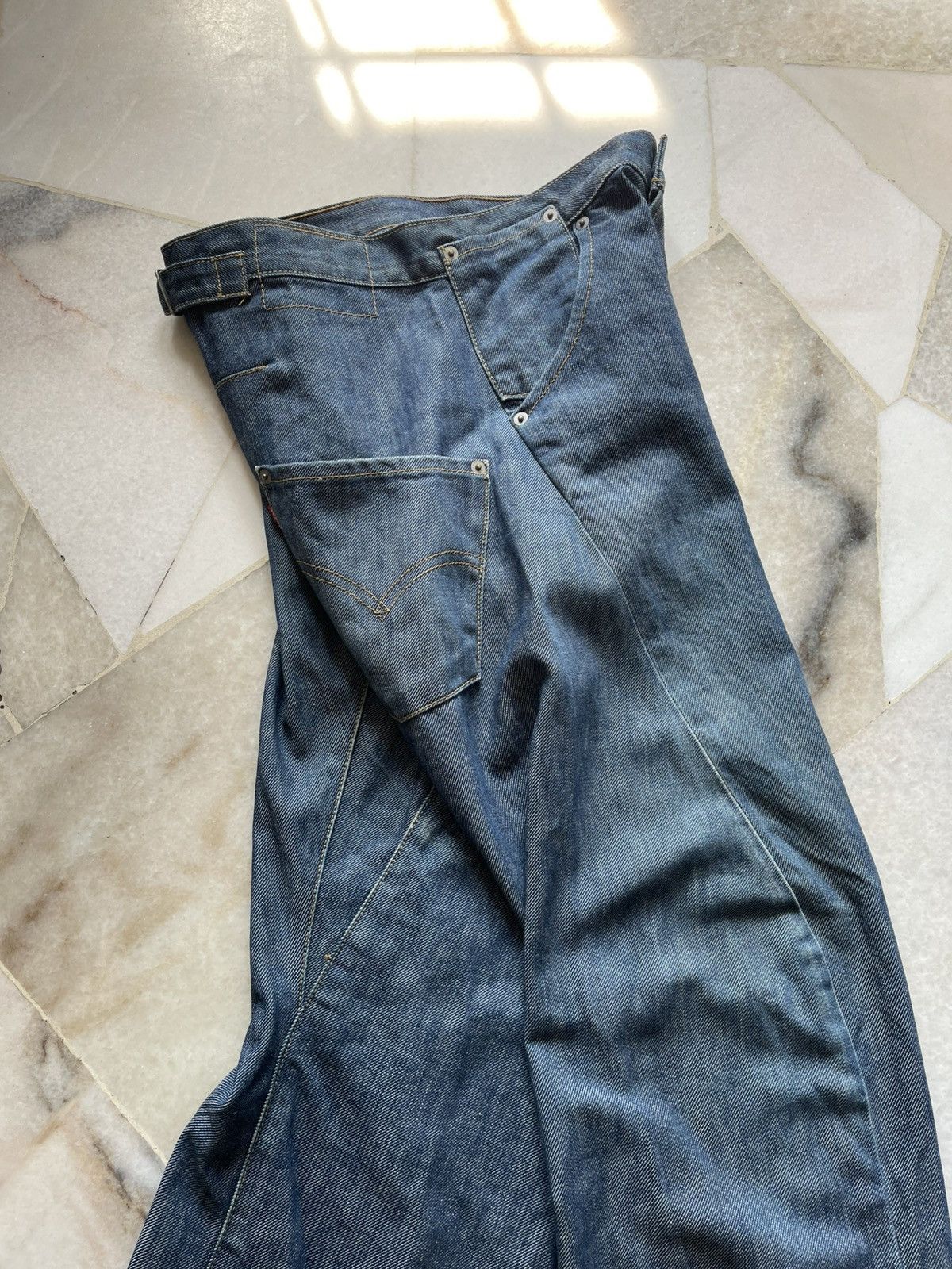 Levi's Vintage Levis Engineered Buckle Back Jeans Size US 30 / EU 46 - 6 Thumbnail
