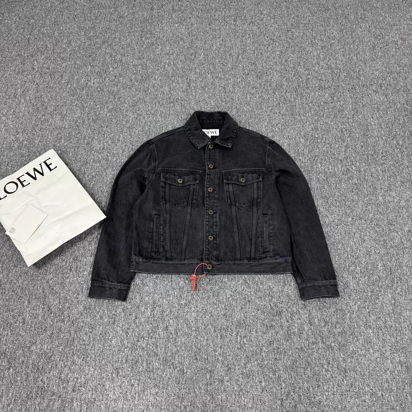 Loewe Loewe Washed Denim Jacket Square Embroidered Logo 48 Size US M / EU 48-50 / 2 - 1 Thumbnail