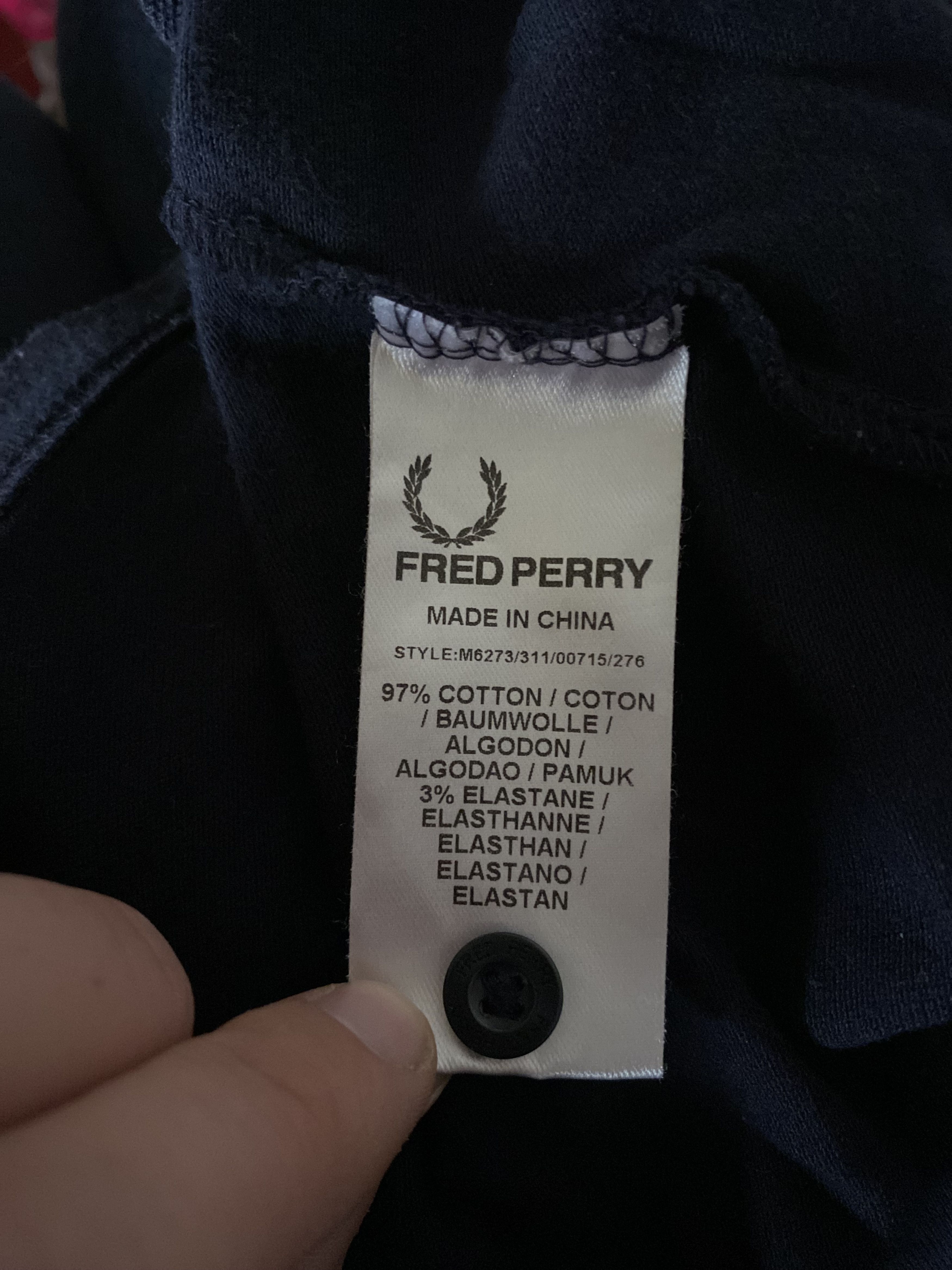 Fred Perry Black polo shirt - FRED PERRY - L/XL - UNIQUE Size US XL / EU 56 / 4 - 4 Thumbnail