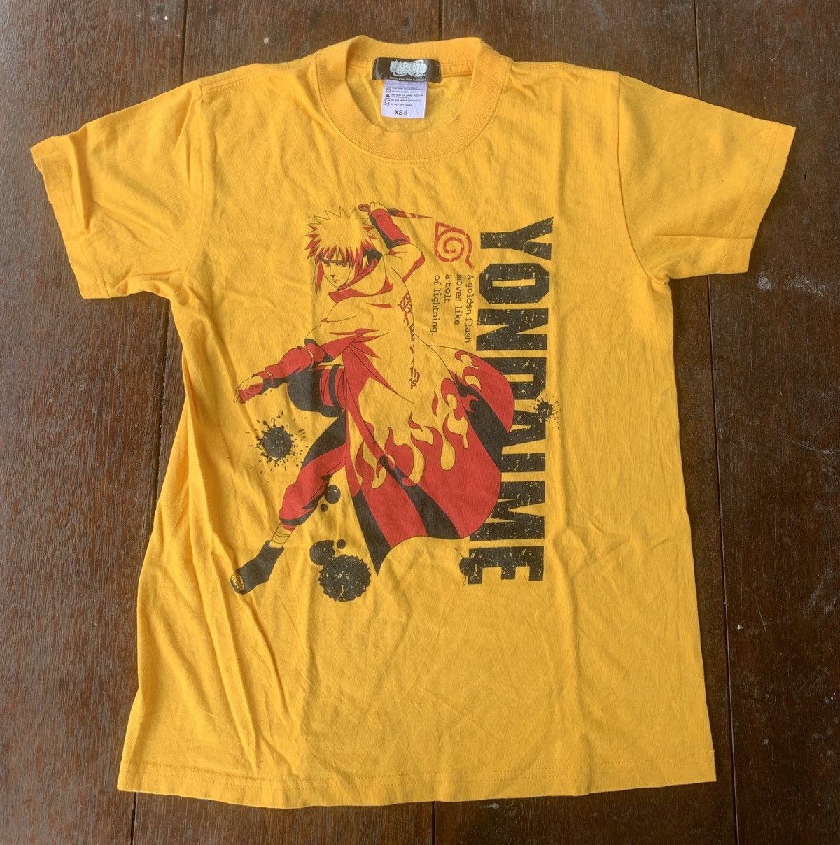 Anime × Japanese Brand × Vintage Vintage Anime Japan Naruto yellow tee Size US XS / EU 42 / 0 - 1 Thumbnail
