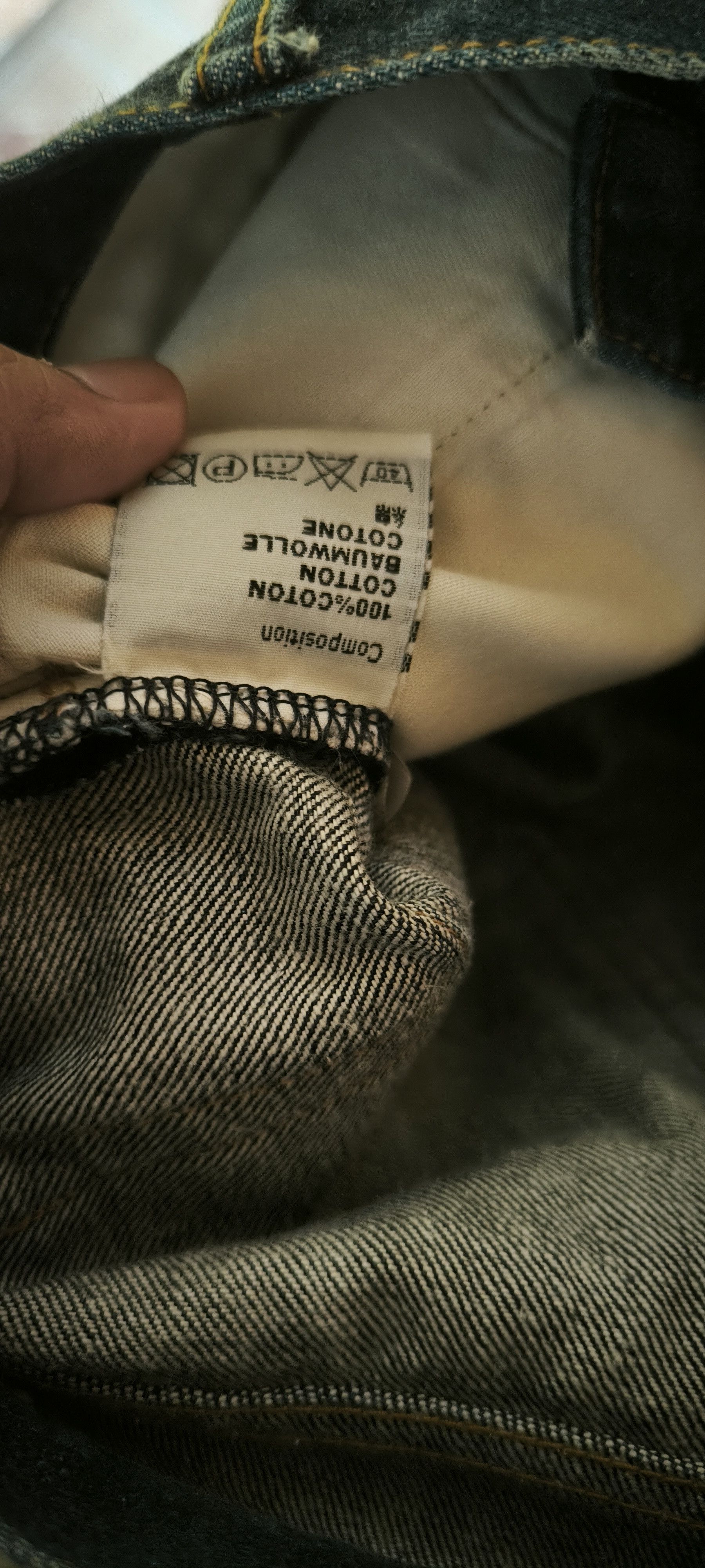 Dior × Hedi Slimane SS04 Dior Vintage Fading Strip Jeans Size US 32 / EU 48 - 13 Thumbnail