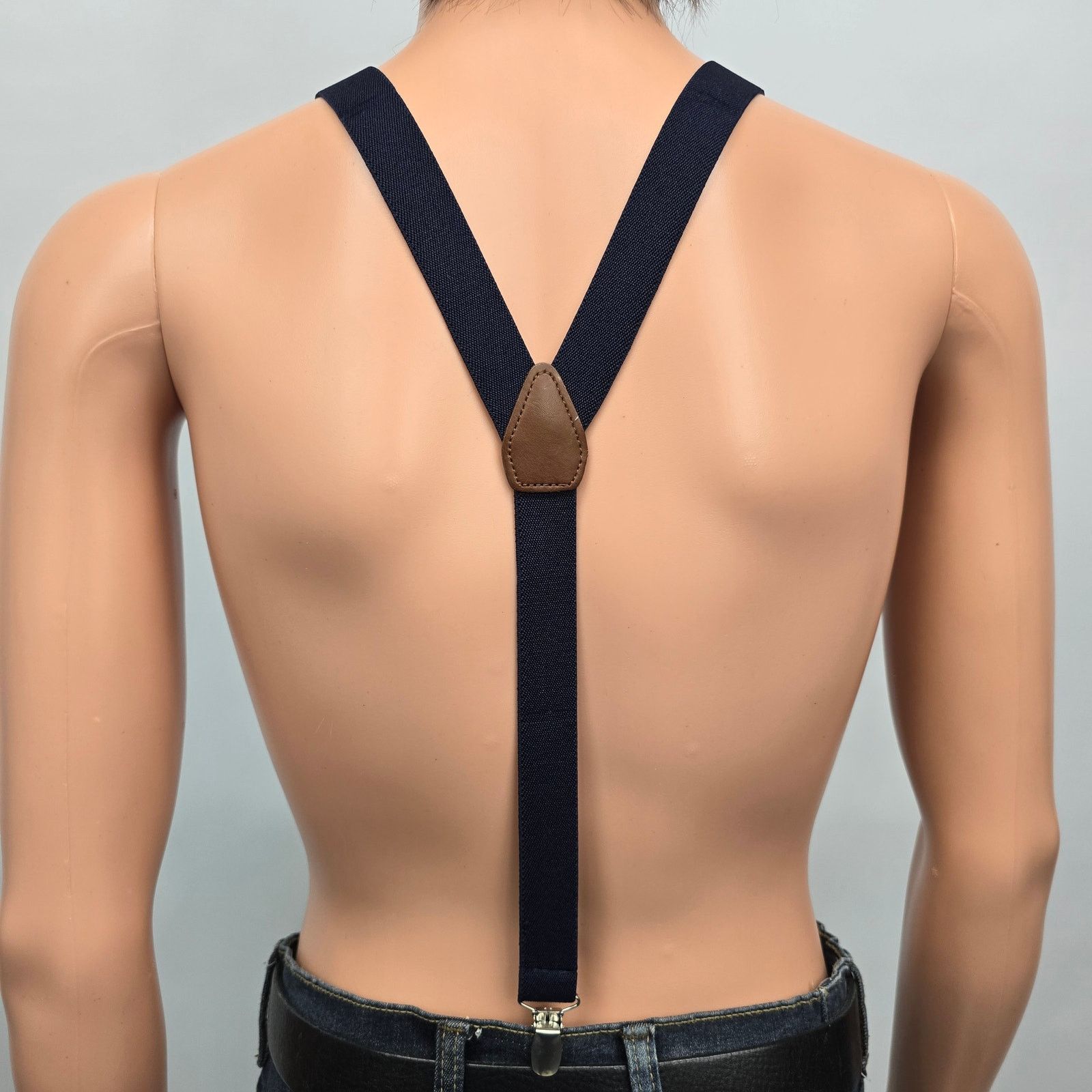 Club Room NEW Club Room Men's Suspenders Solid Navy OS One Size Size ONE SIZE - 8 Thumbnail