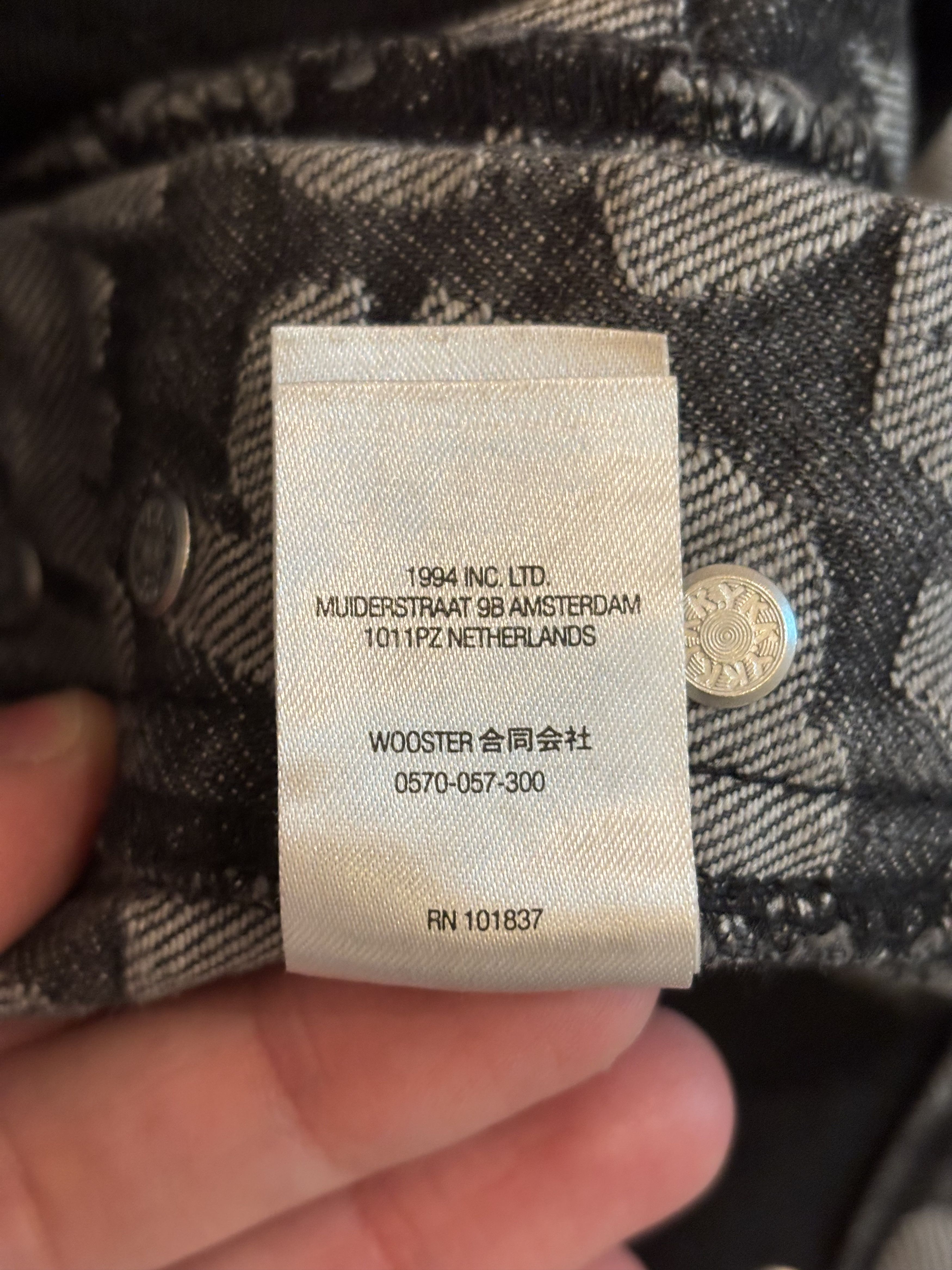 Supreme Jeans Supreme monogramme gris à motifs neuf avec étiquette Size US 34 / EU 50 - 14 Thumbnail
