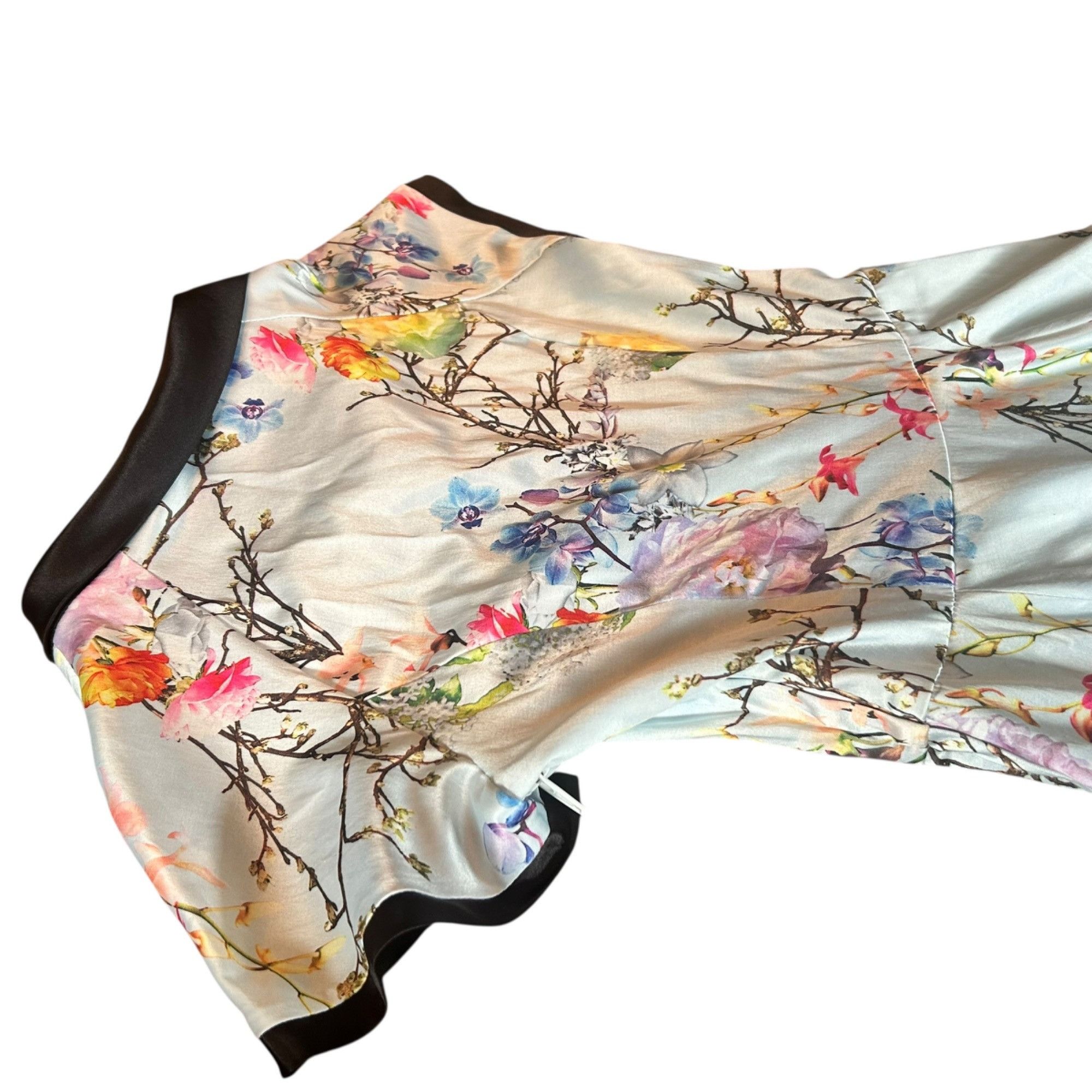Other Hearts & Roses Floral Pinup Rockabilly Kimono Style Dress 4 Size S / US 4 / IT 40 - 3 Thumbnail