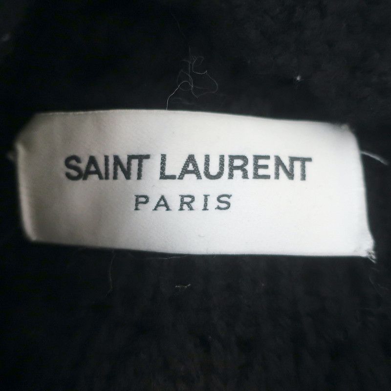 Saint Laurent Paris Saint Laurent Crocheted Cape Black Virgin Wool Size Large Size US L / EU 52-54 / 3 - 5 Thumbnail