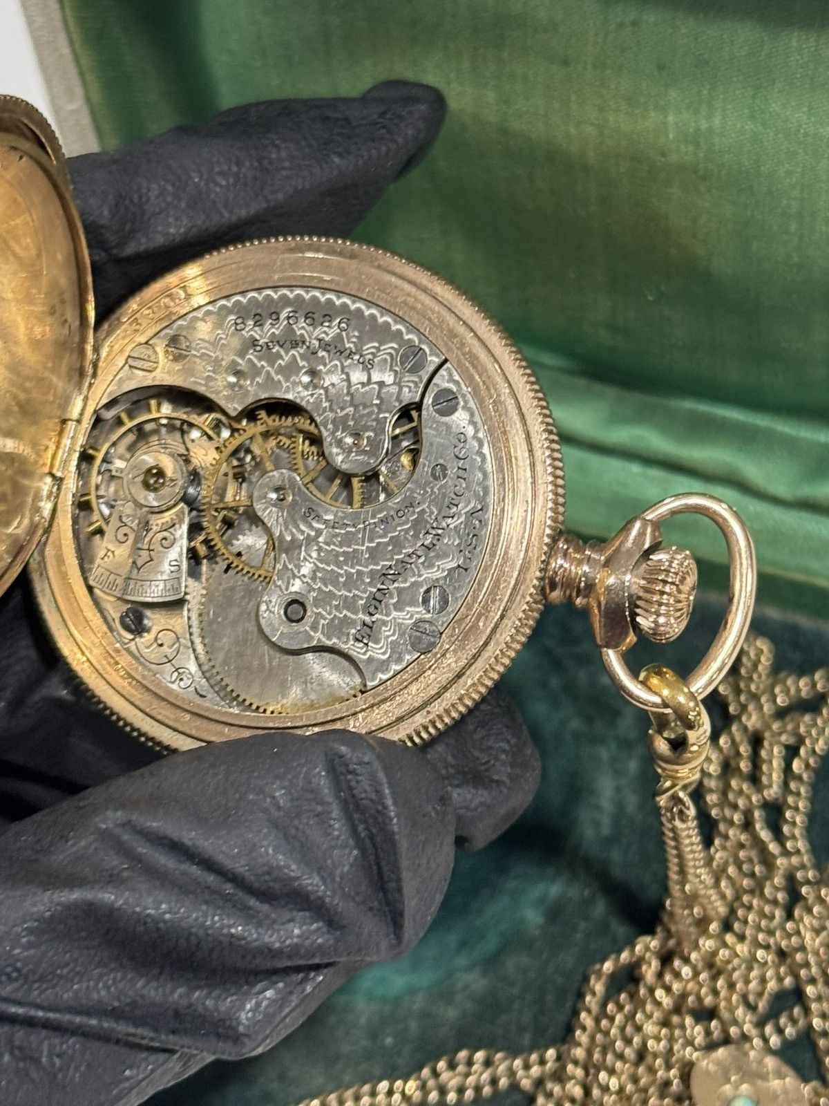 Elgin National Watch Company Vintage 1890s Elgin Gold Filled Pocket Watch Size ONE SIZE - 21 Thumbnail