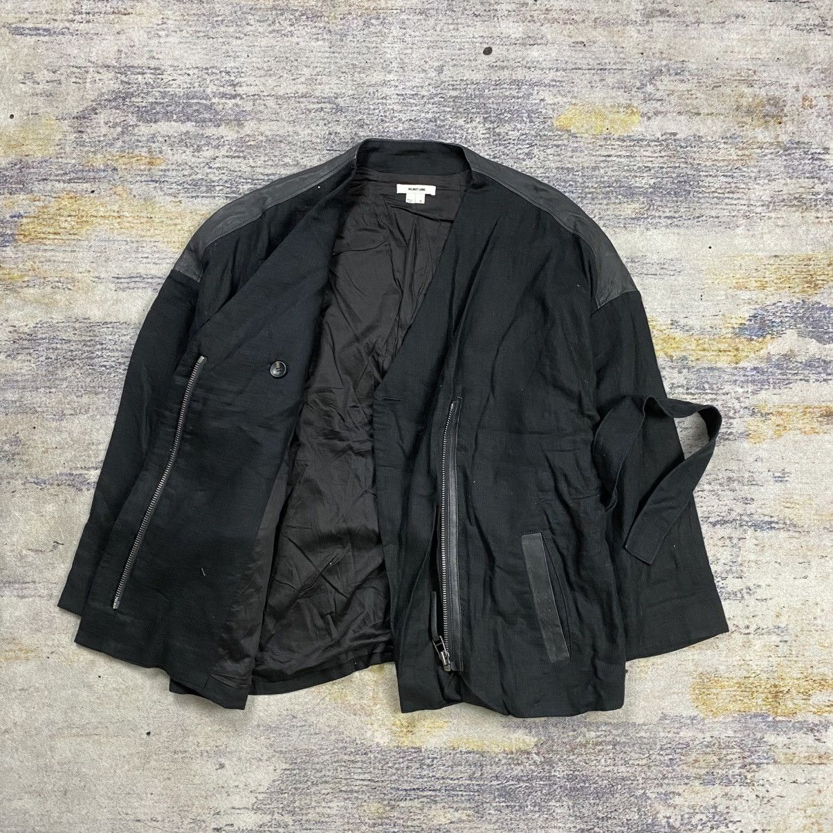 Helmut Lang Helmut lang outer jacket mix leather Size US S / EU 44-46 / 1 - 8 Thumbnail