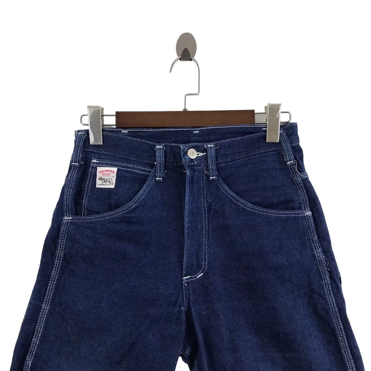 Pointer Vintage 70’ POINTER BRAND Made In USA Short Denim Jeans Size 28" / US 6 / IT 42 - 2 Thumbnail