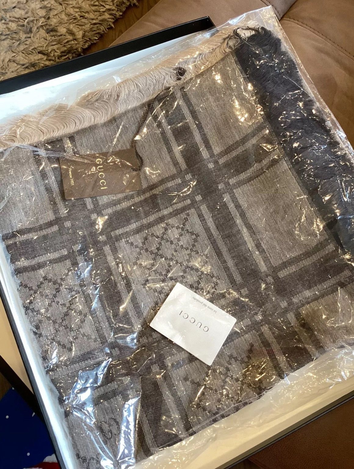 image of Gucci Scarf Womens in Brown