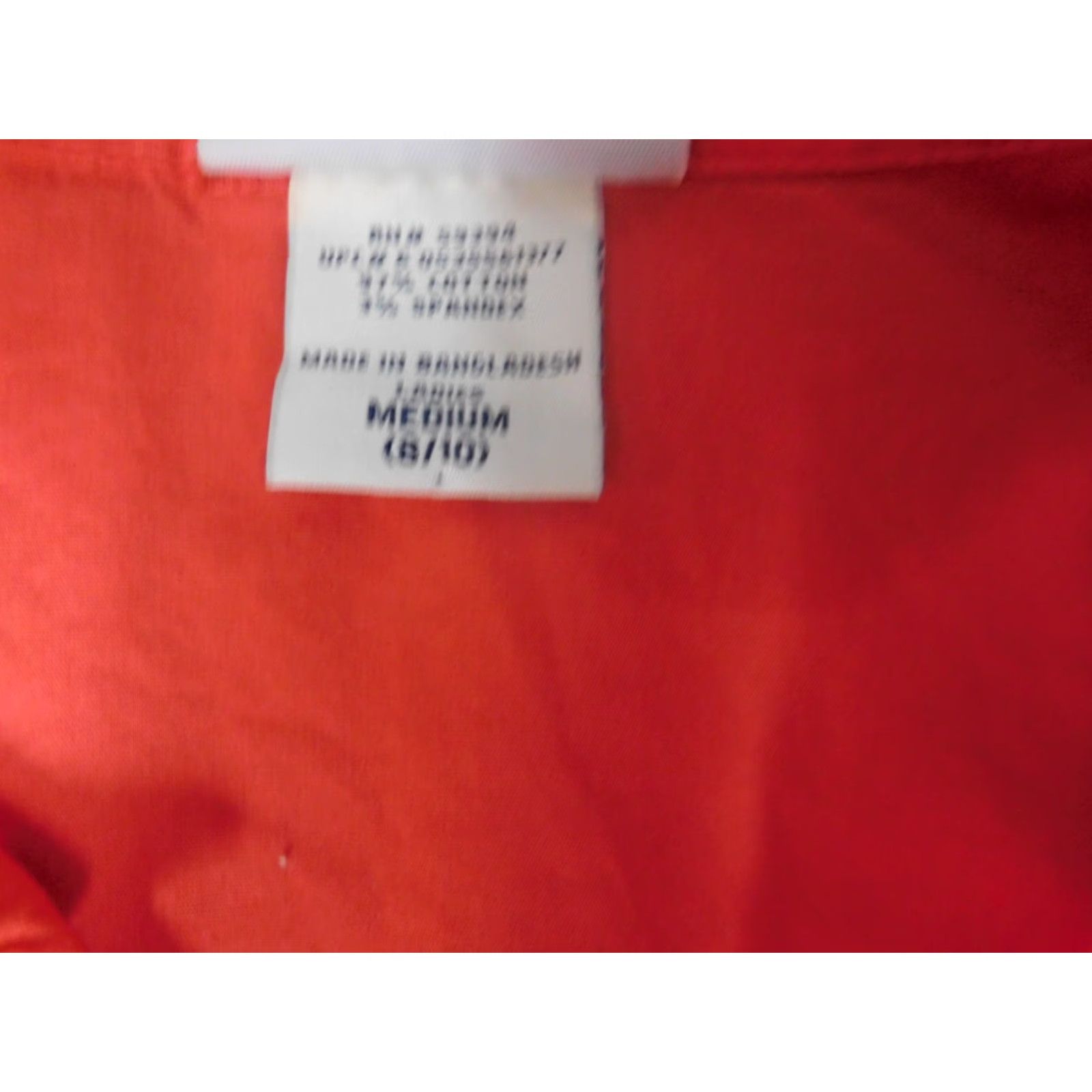 Faded Glory Faded Glory Womens Blouse Shirt M Red Crew Neck Long Sleeve Stretch Basic Casual Size M / US 6-8 / IT 42-44 - 6 Thumbnail