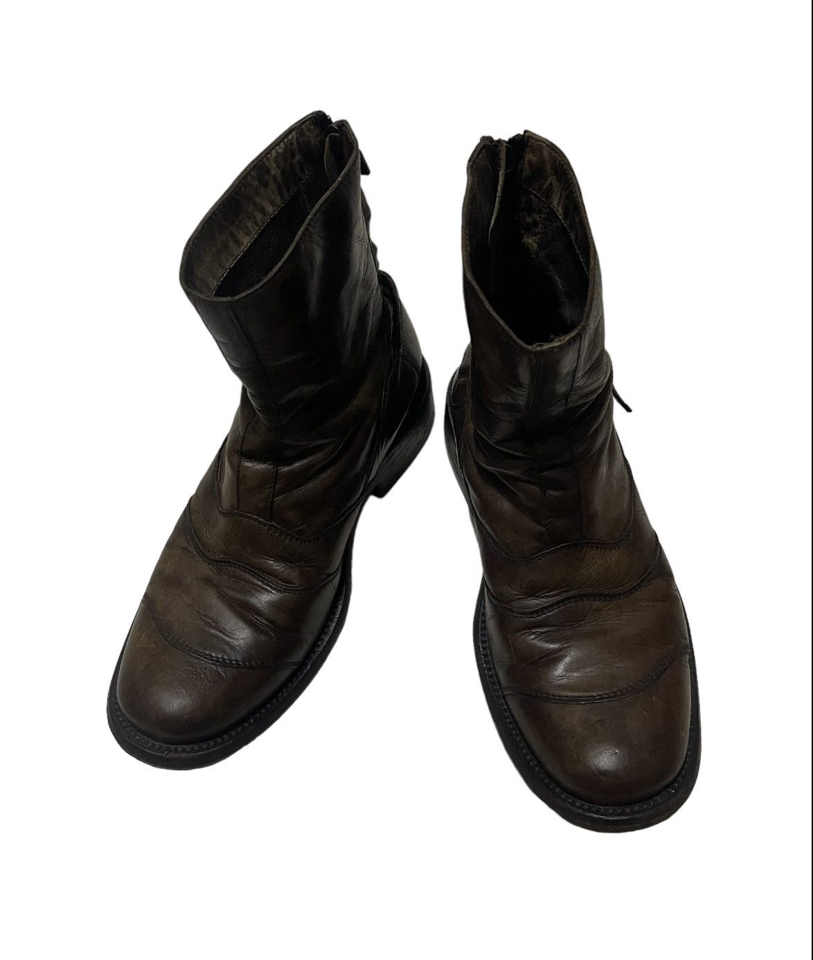 Belstaff × Leather Belstaff Motorcycle Boots 9us 8uk Made in Italy Biker Size US 9 / EU 42 - 2 Thumbnail