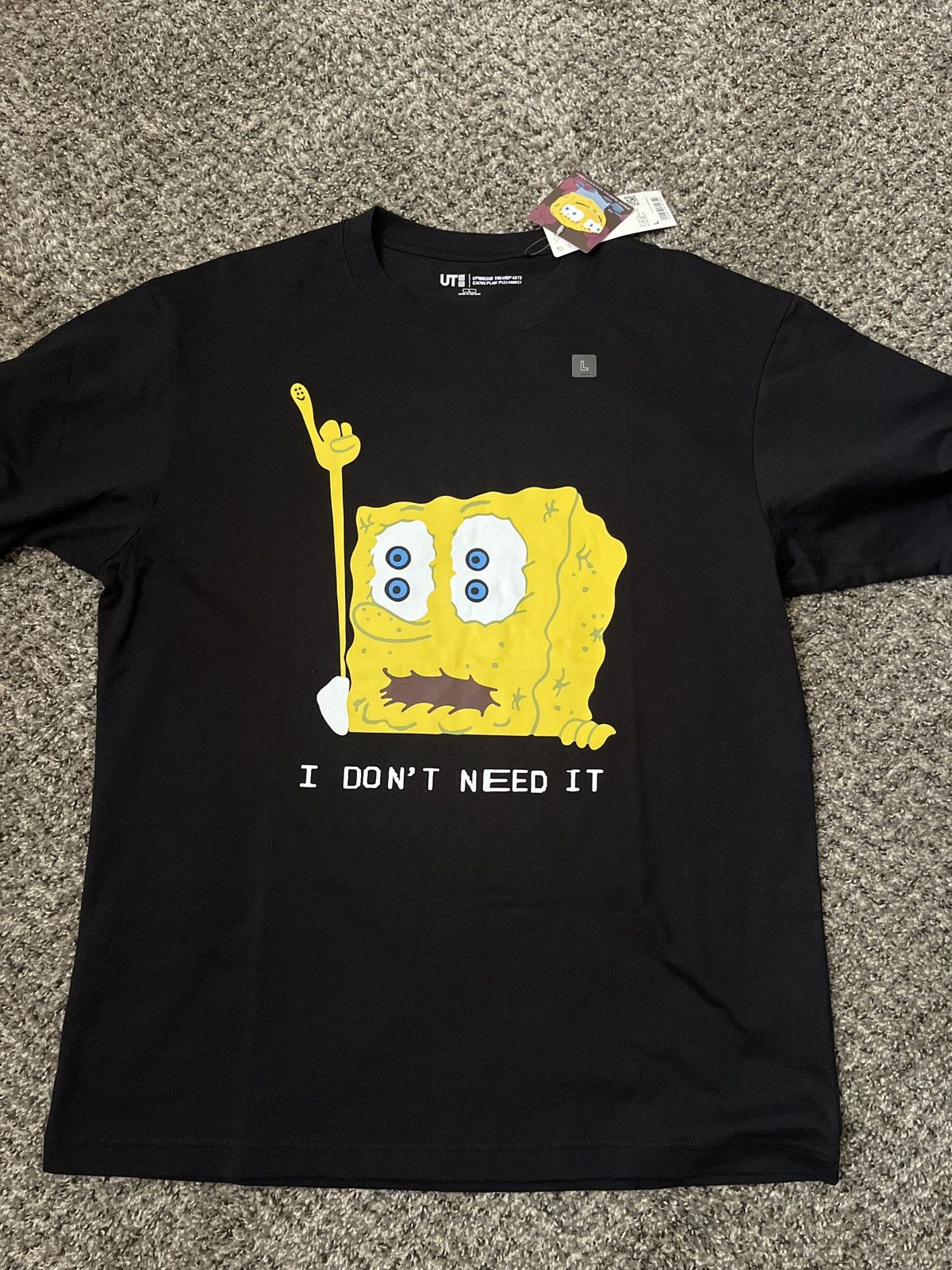 Cactus Plant Flea Market × Uniqlo Spongebob X CPFM Tee Size US L / EU 52-54 / 3 - 1 Thumbnail