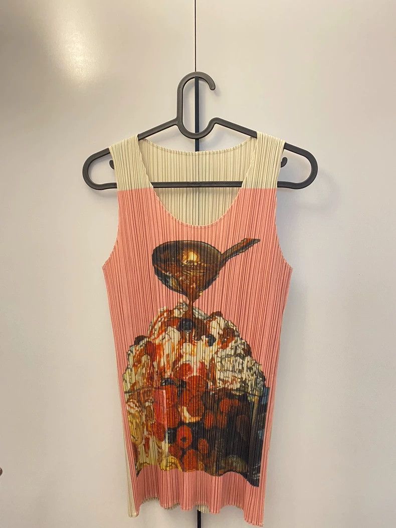 Issey Miyake Issey Miyake size:3 Summer ice cream pleated vest Size XS / US 0-2 / IT 36-38 - 1 Thumbnail