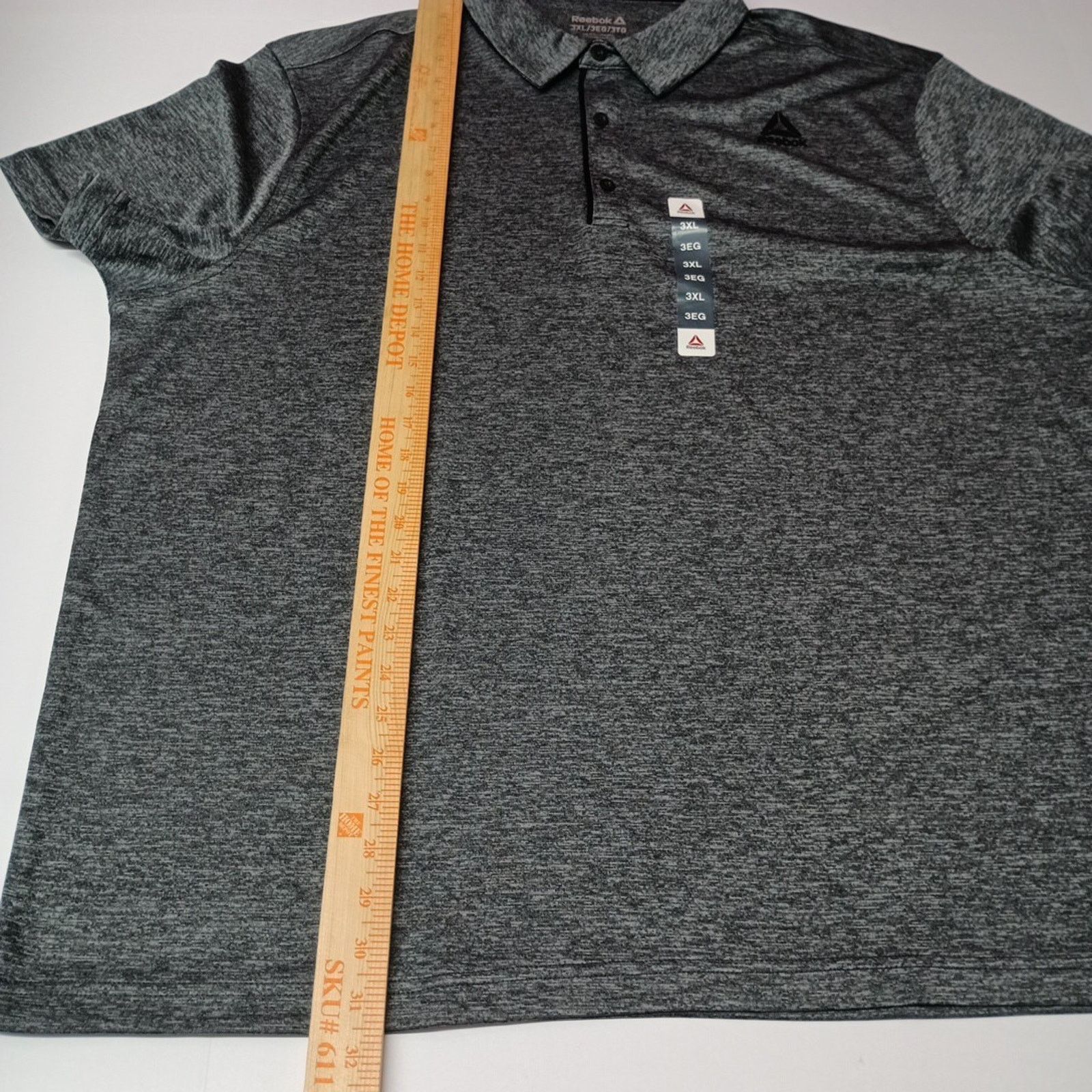 Reebok Reebok Ebony Heather Collared Polo Shirt Men's Size 3XL XXXL Size US XXL / EU 58 / 5 - 5 Thumbnail