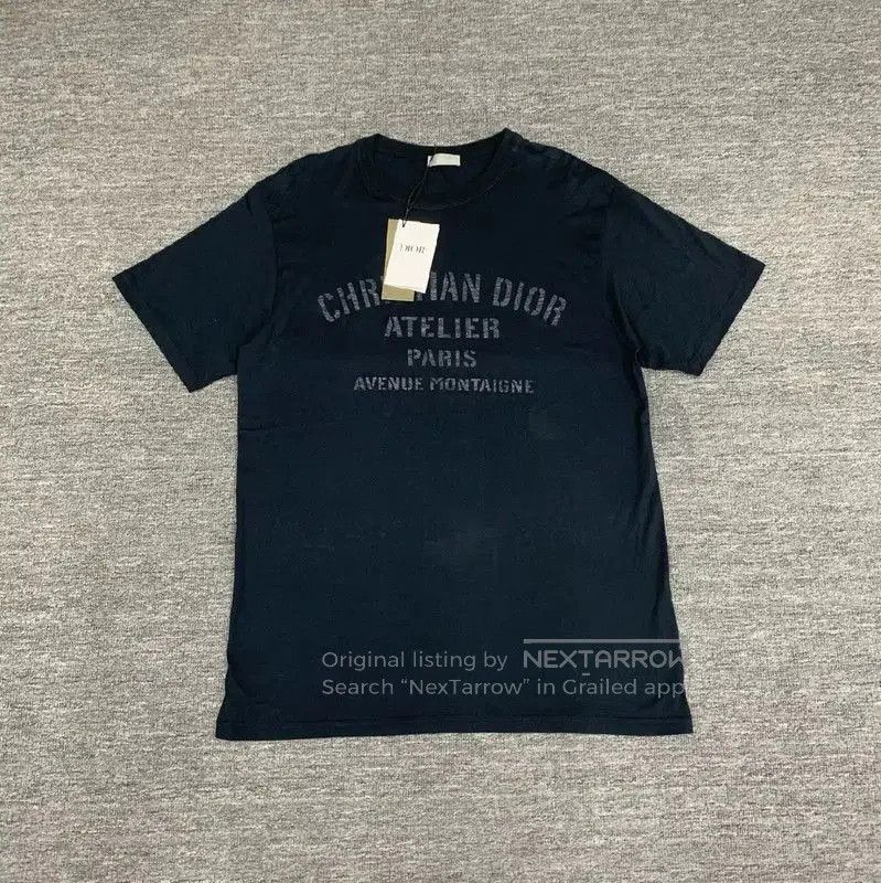 Dior Dior Navy Cotton Women's T. Size L / US 10 / IT 46 - 1 Thumbnail
