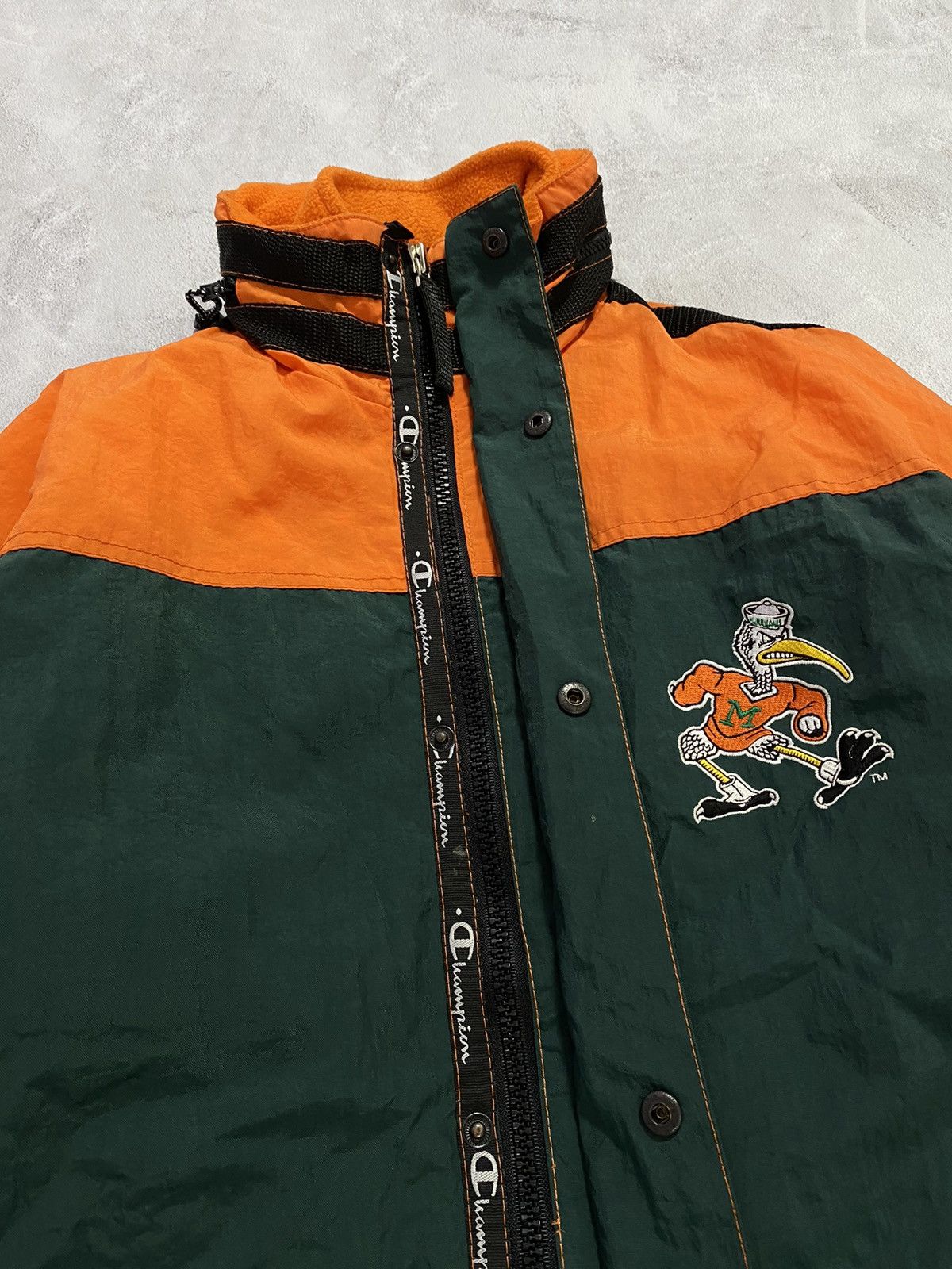 Champion 🏈 Vintage 90s Jacket Champion MIAMI Back Logo Big Dolphins Size US M / EU 48-50 / 2 - 11 Thumbnail